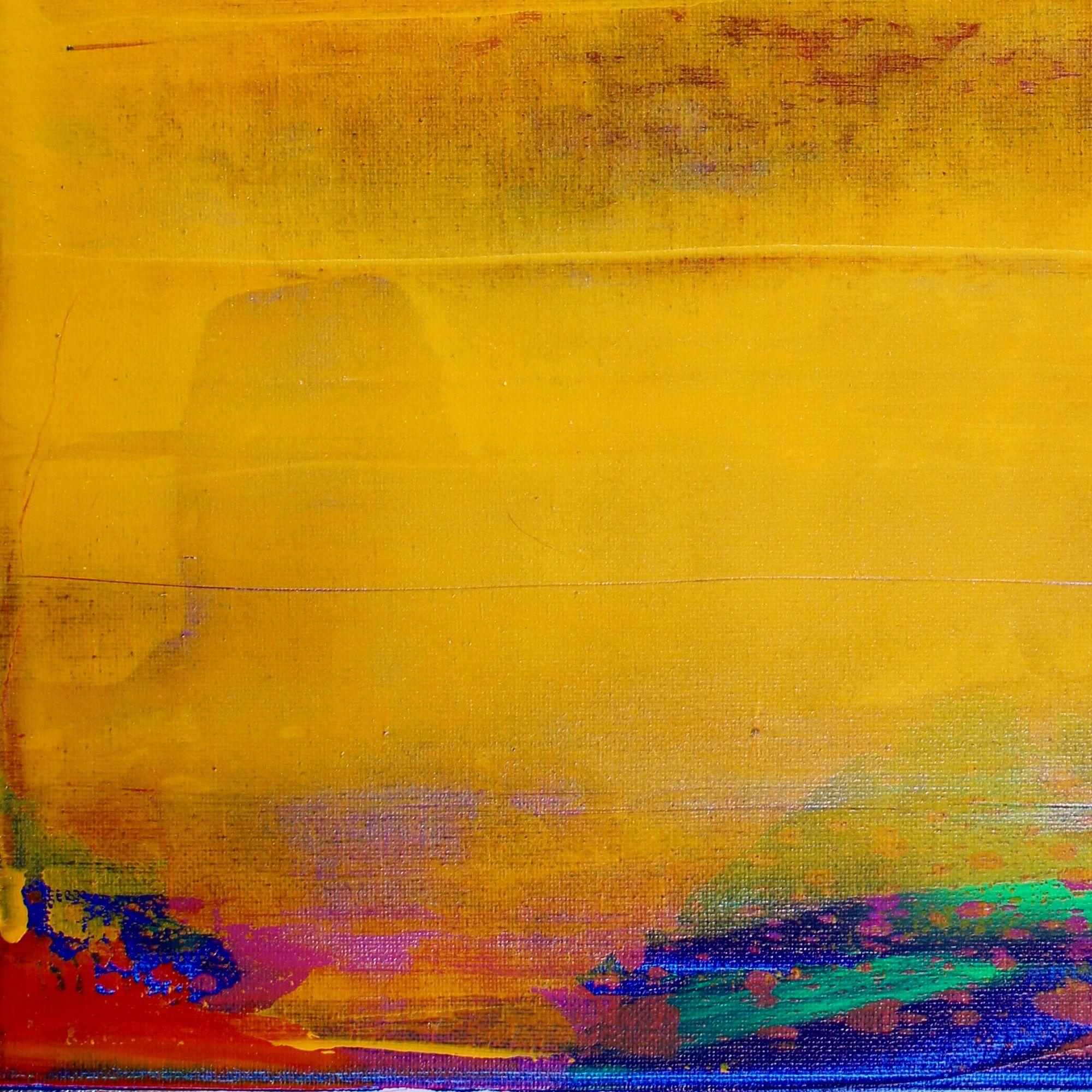 Fusión amarilla, Pintura, Acrílico sobre lienzo - Painting Abstracto de Nestor Toro