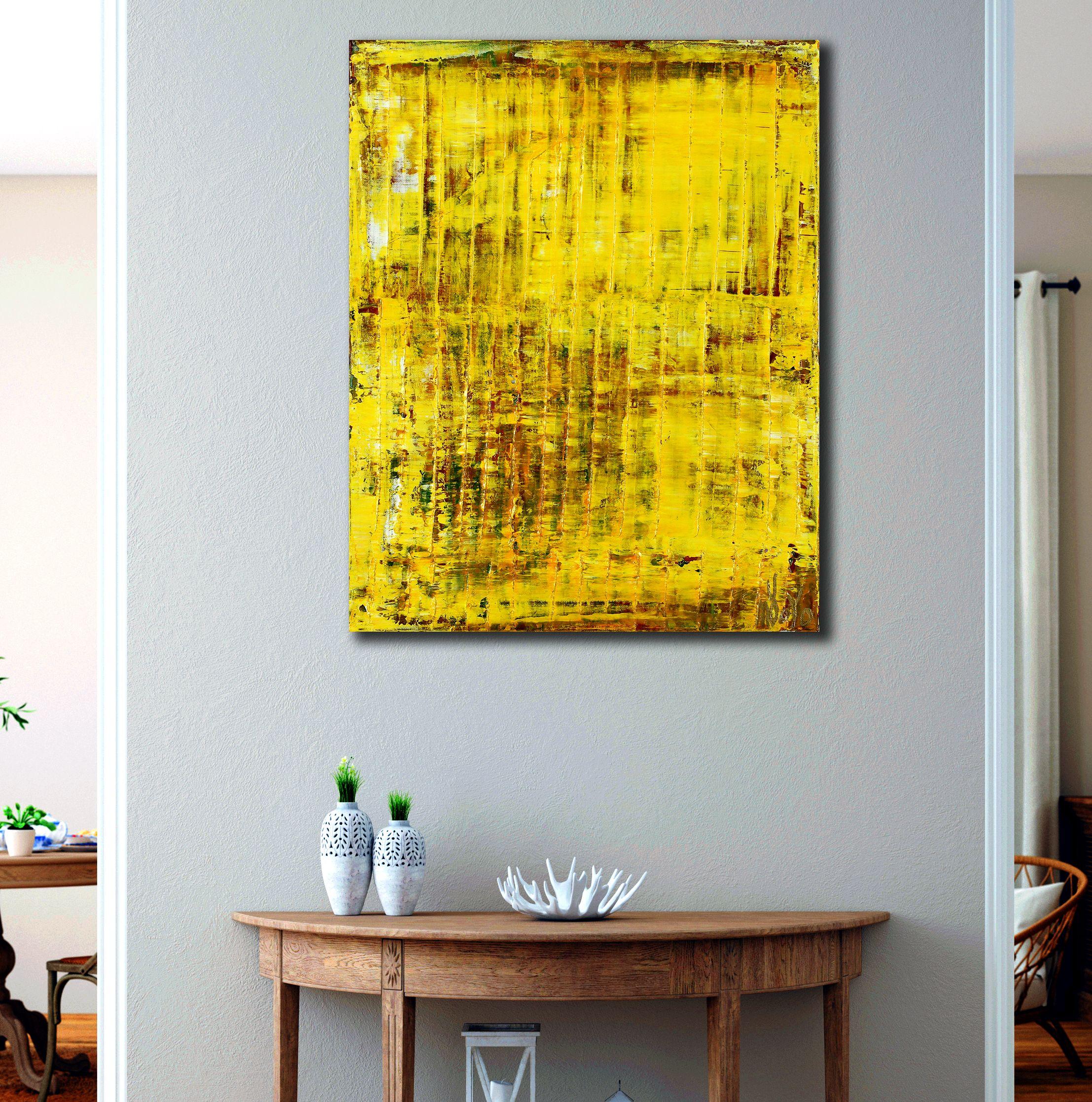 Gelbe reunion (Verlorene Lichter) 2, Gemälde, Acryl auf Leinwand – Painting von Nestor Toro