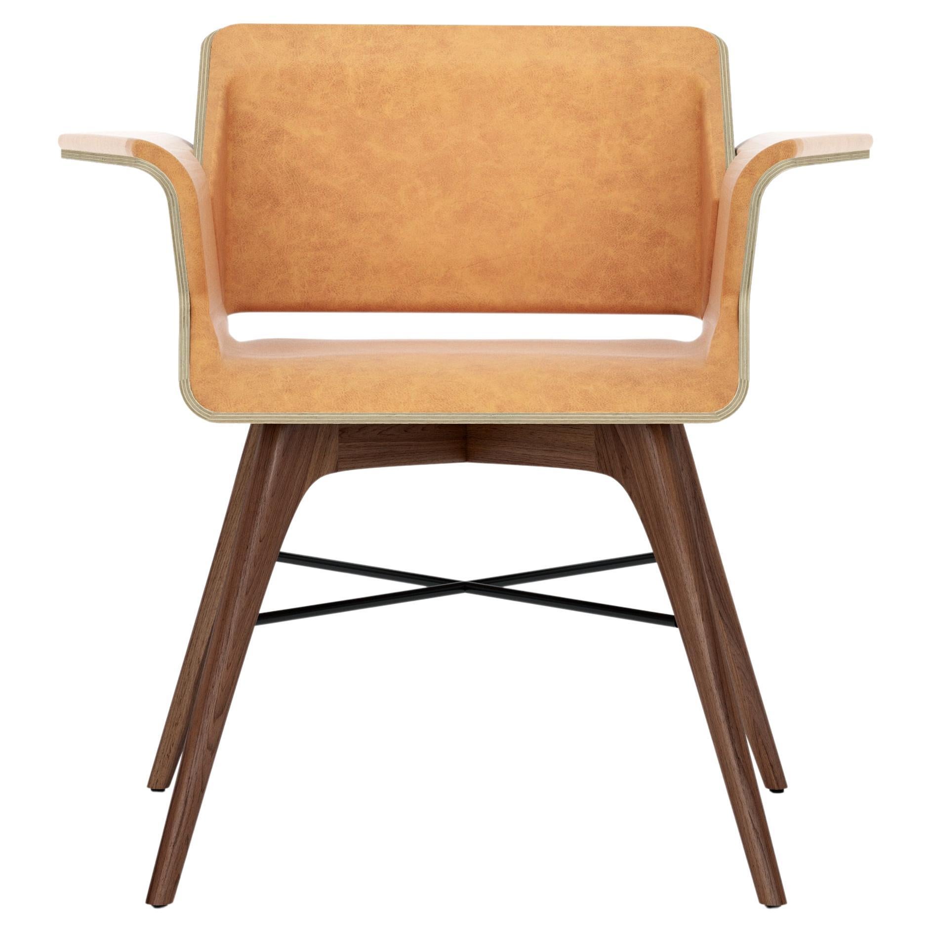 Modern Nestwings Chair Walnut by AROUNDtheTREE For Sale
