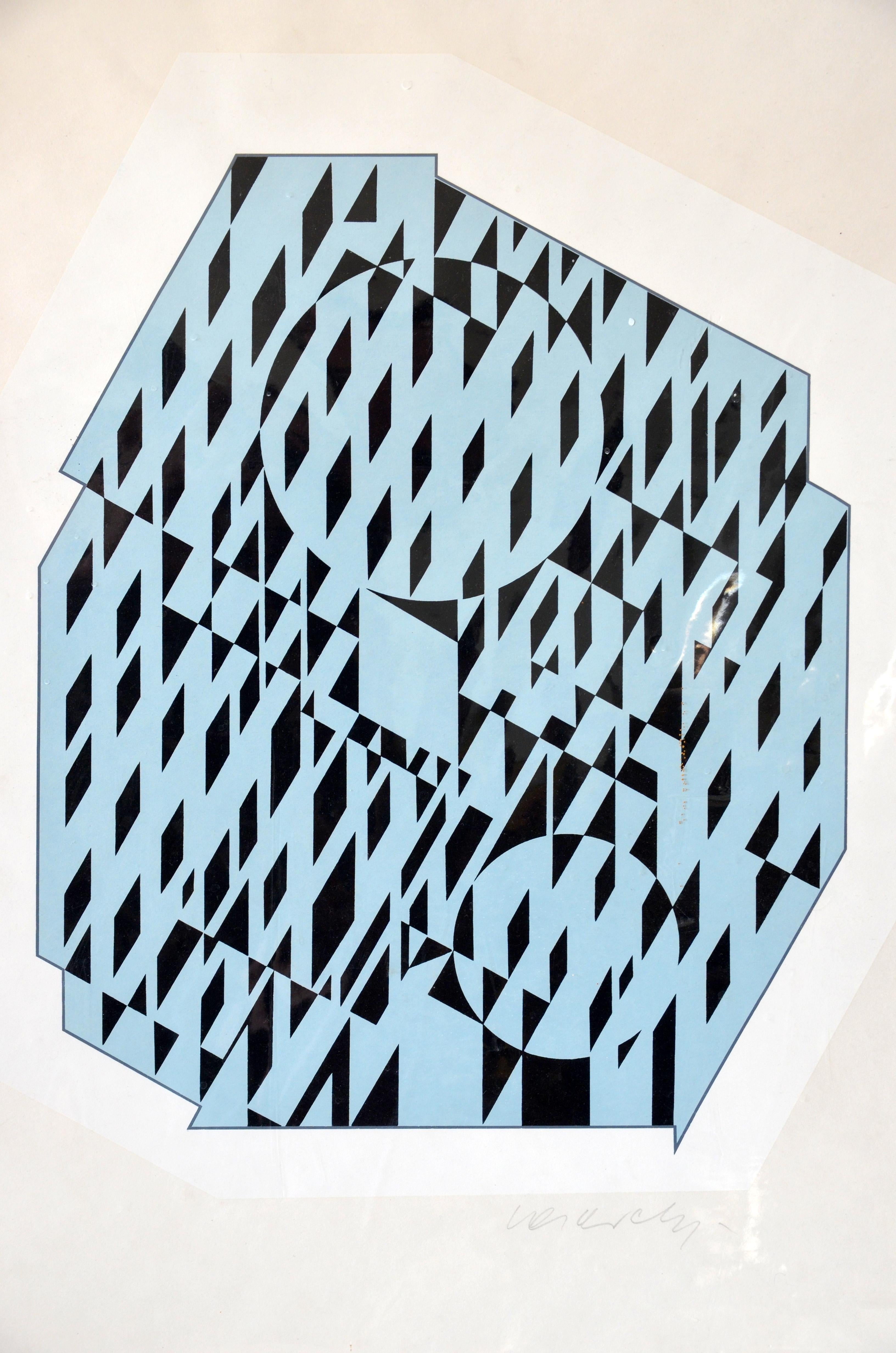 Post-Modern Nethe, Signed and Numbered Silkscreen Print by Victor Vasarely