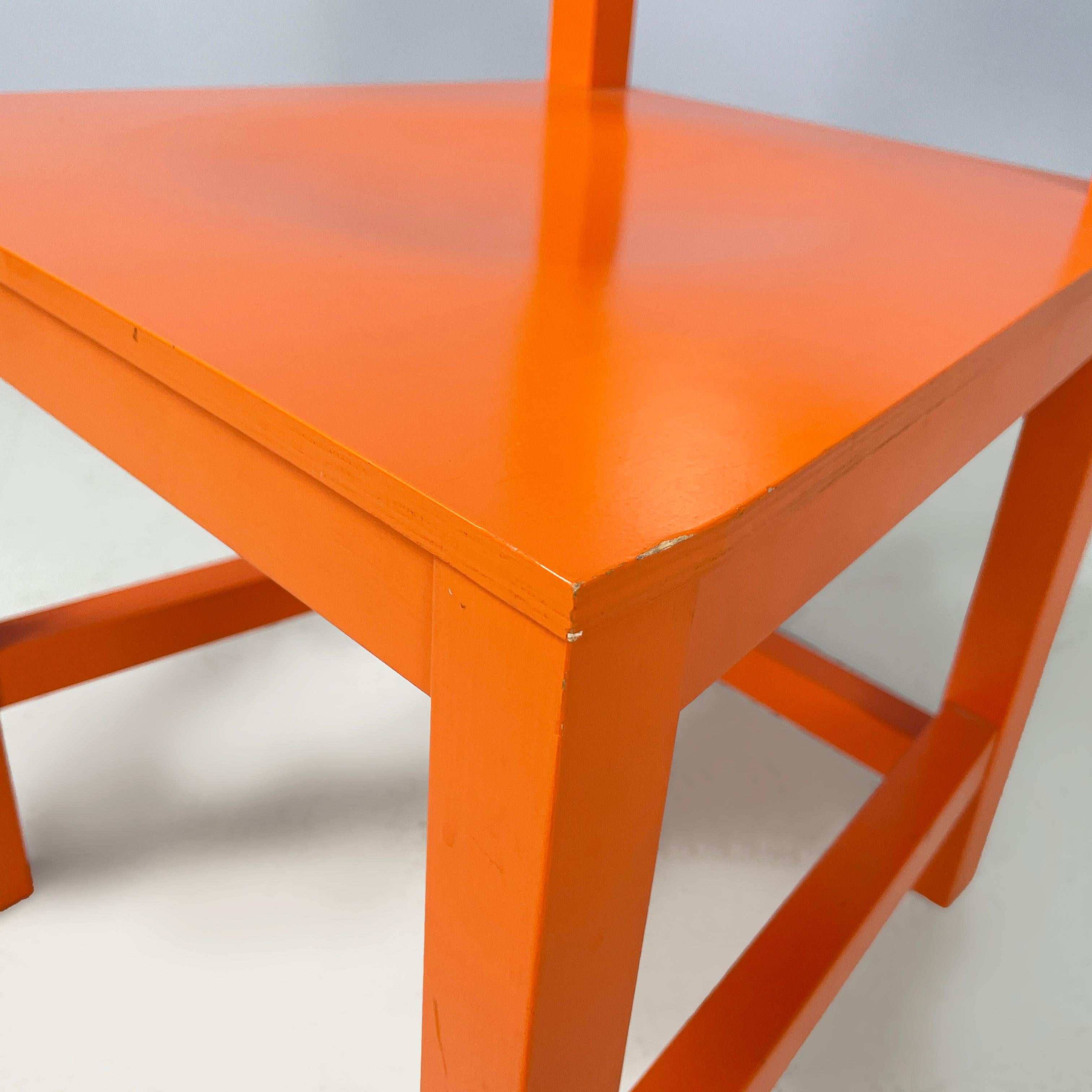 Netherlands modern Orange lacquered wooden chairs by Moooi, 2000s For Sale 6