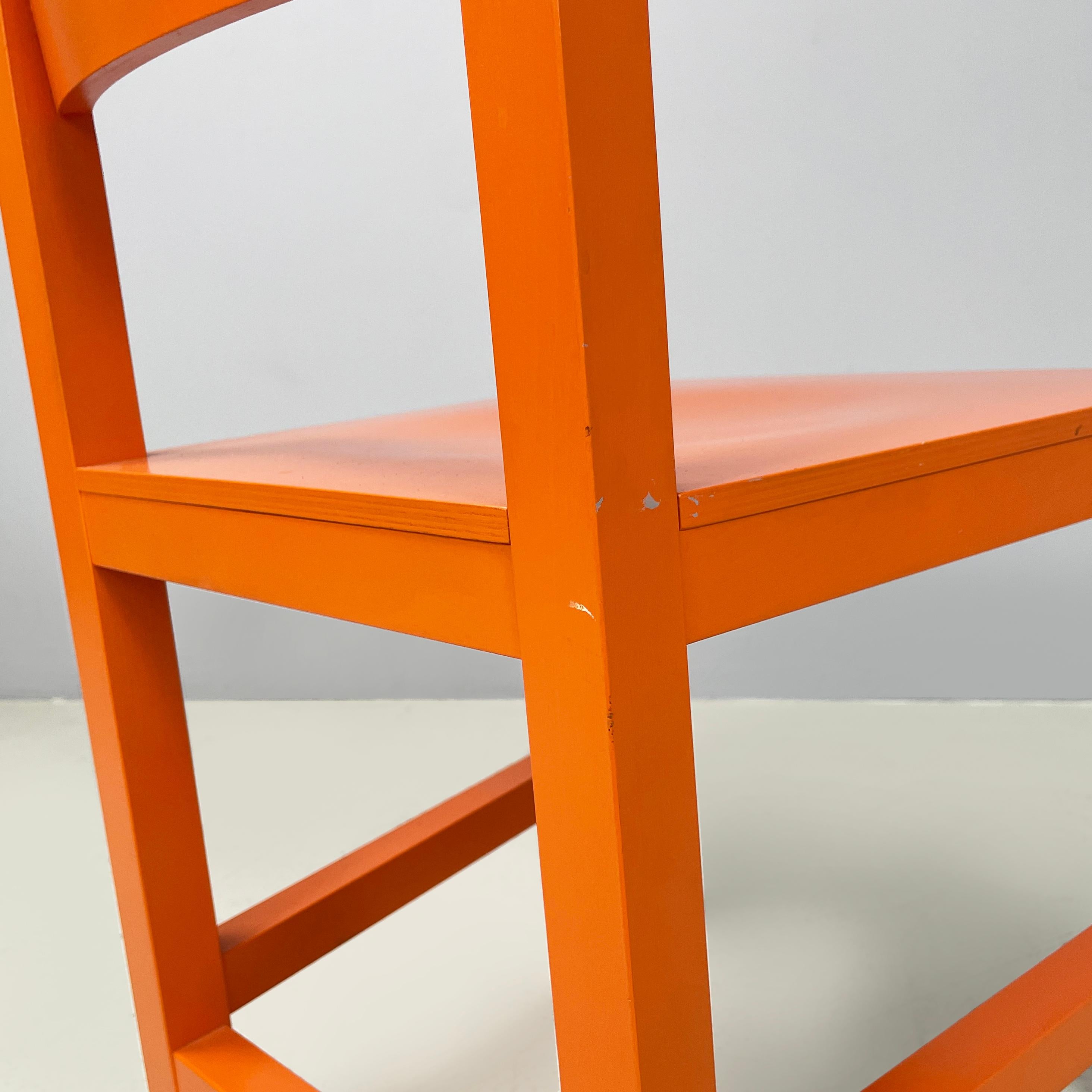 Netherlands modern Orange lacquered wooden chairs by Moooi, 2000s For Sale 9