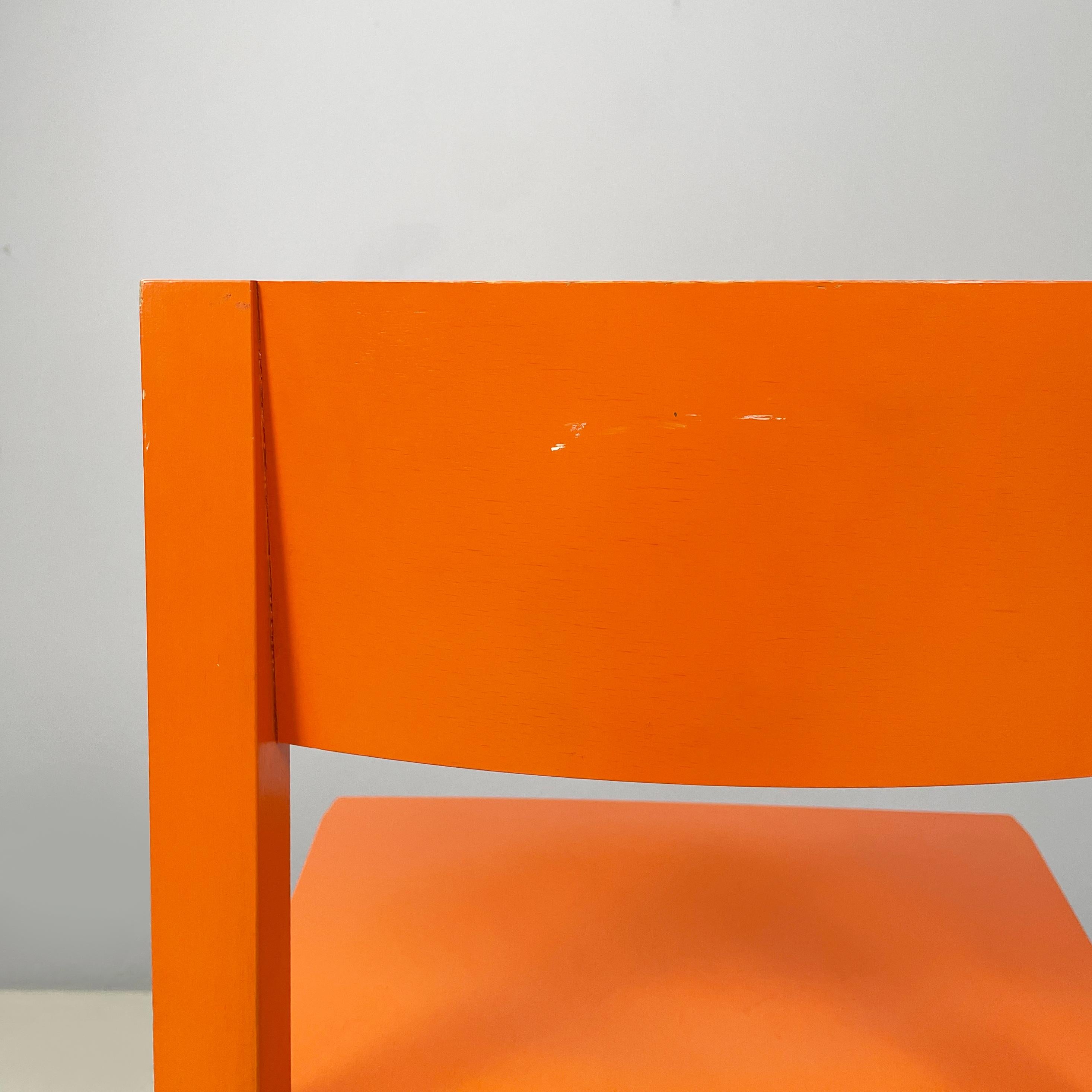 Netherlands modern Orange lacquered wooden chairs by Moooi, 2000s For Sale 10