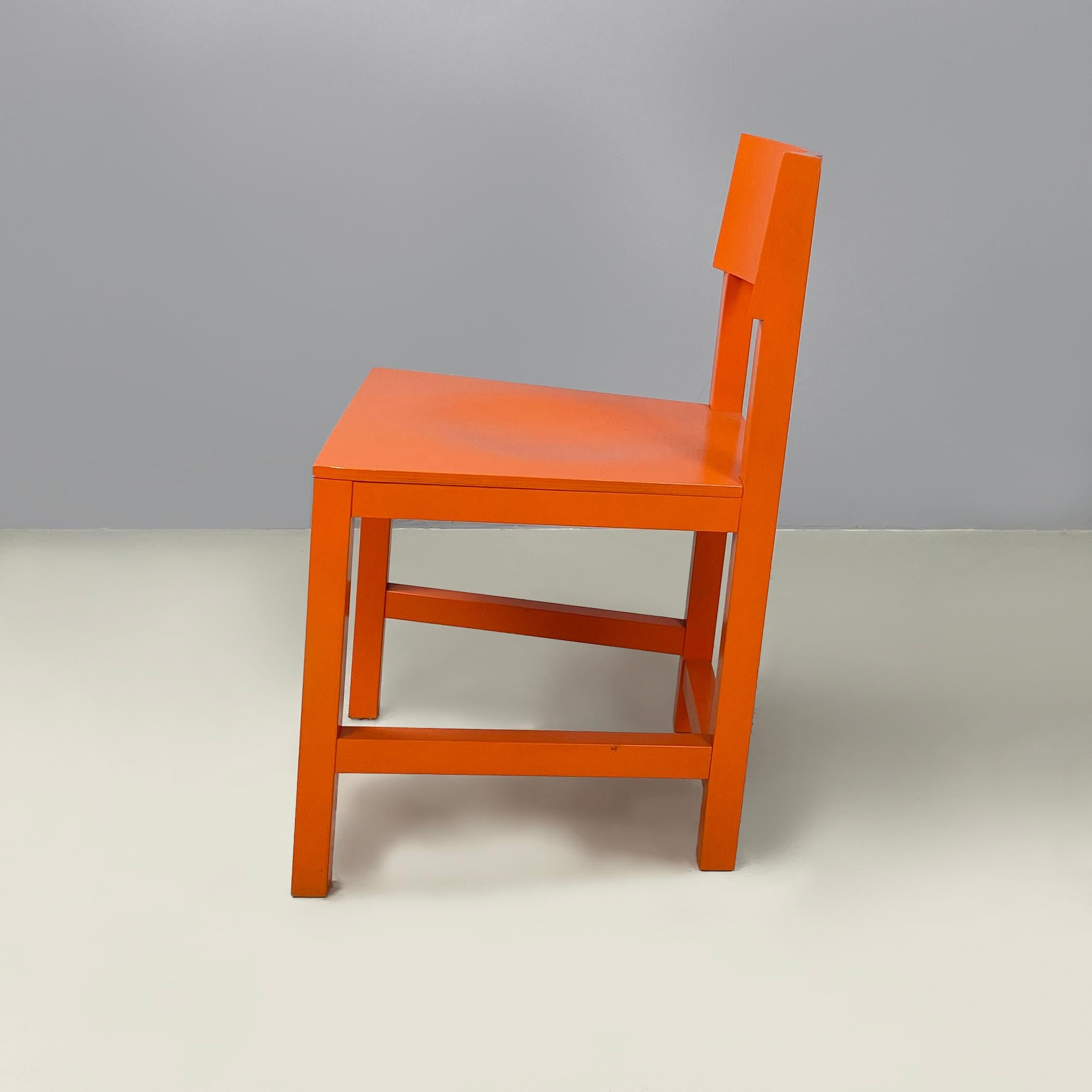 Modern Netherlands modern Orange lacquered wooden chairs by Moooi, 2000s For Sale