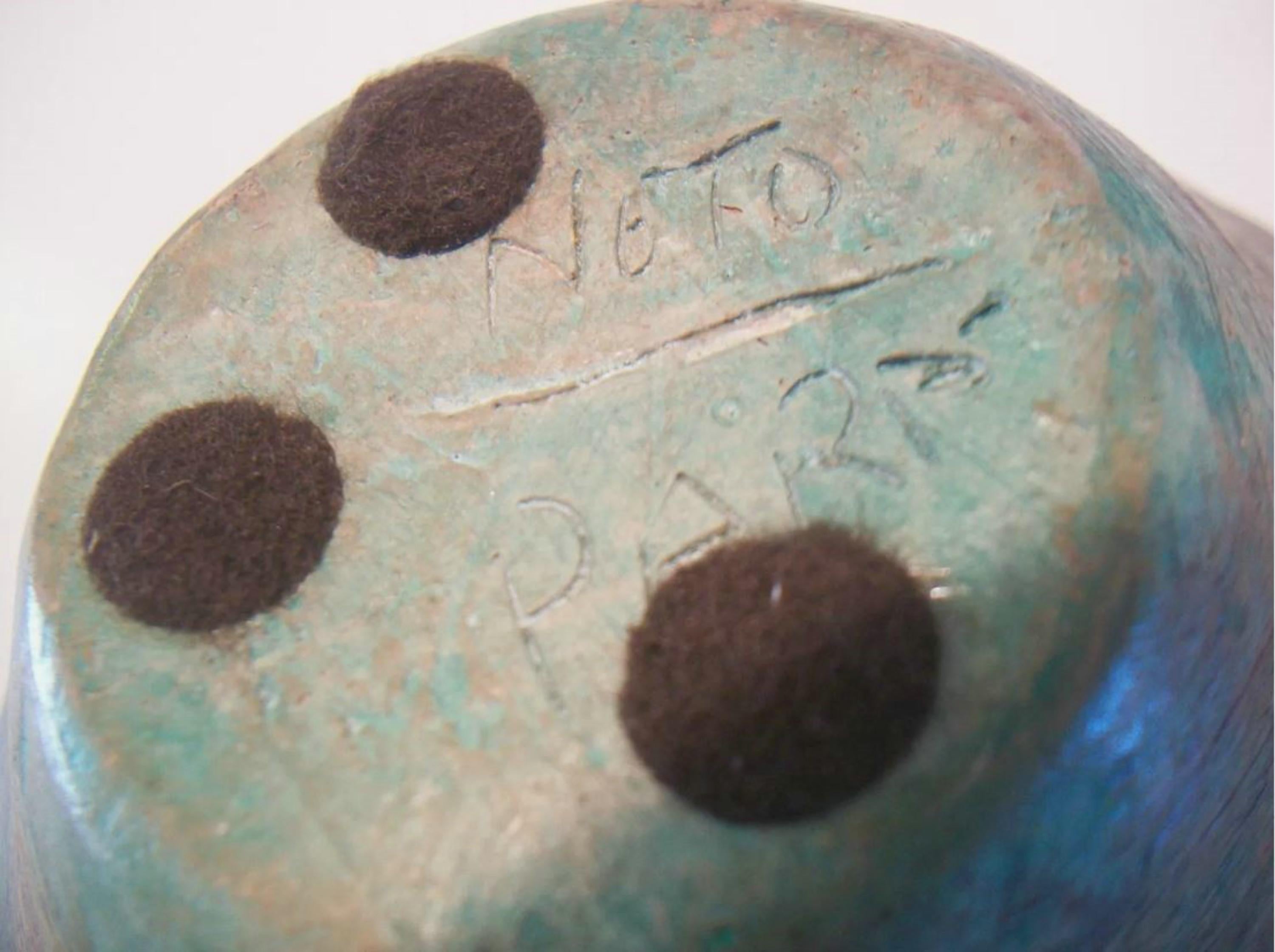 NETO PARA - Vaso d'epoca in ceramica smaltata e incisa - Brasile - Circa 1970 in vendita 1