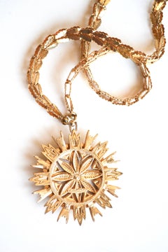 Nettie Rosenstein 1960s Medallion Necklace