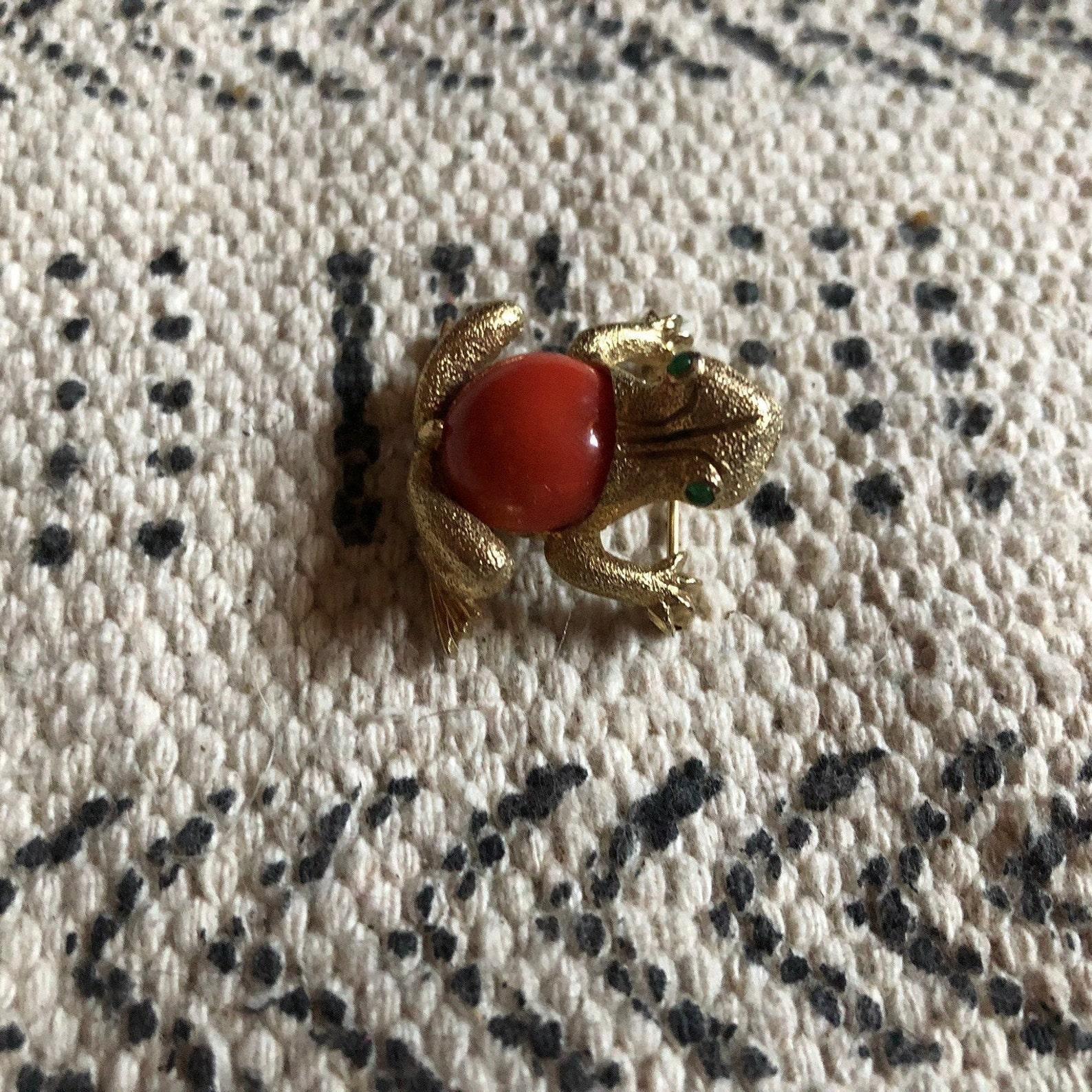Nettie Rosenstein Frog Brooch, Circa 1950s For Sale 6