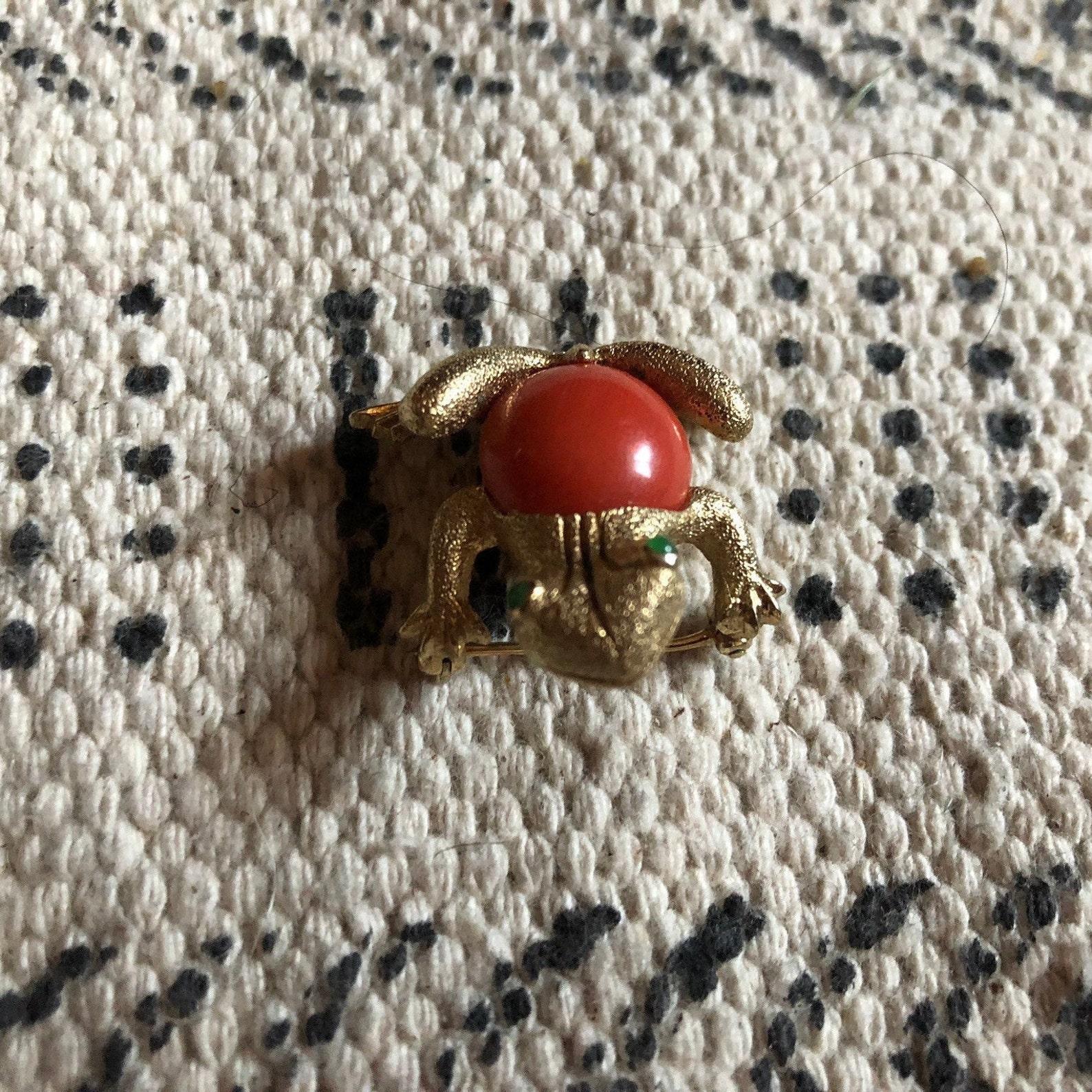 Nettie Rosenstein Frog Brooch, Circa 1950s For Sale 7