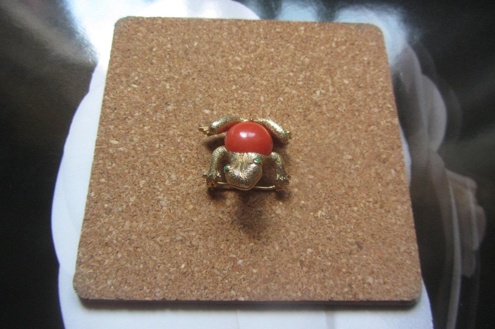 Nettie Rosenstein Frog Brooch, Circa 1950s For Sale 5