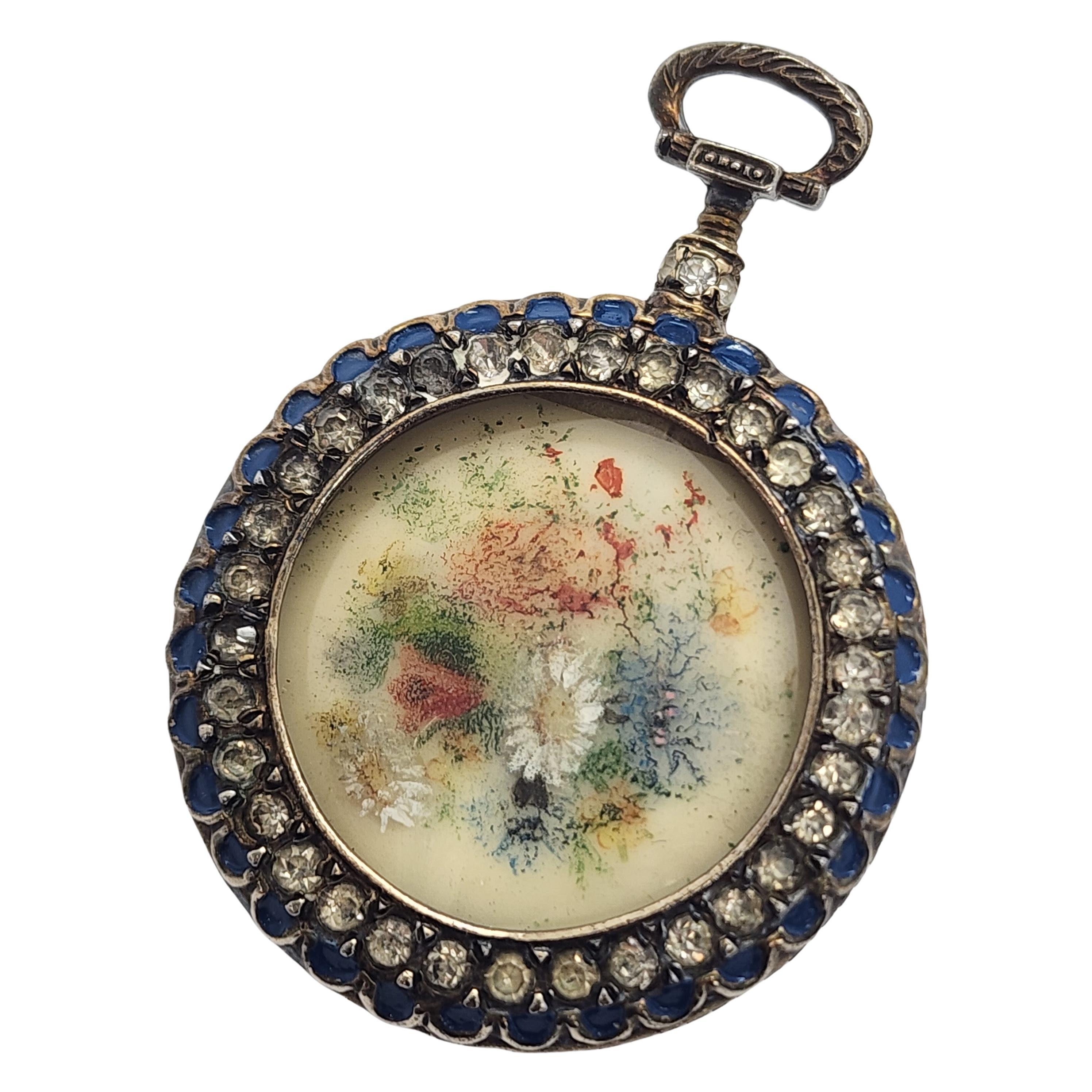 Women's Nettie Rosenstein Gold Vermeil Sterling Silver Flower Watch Fob Pin/Brooch 16080 For Sale