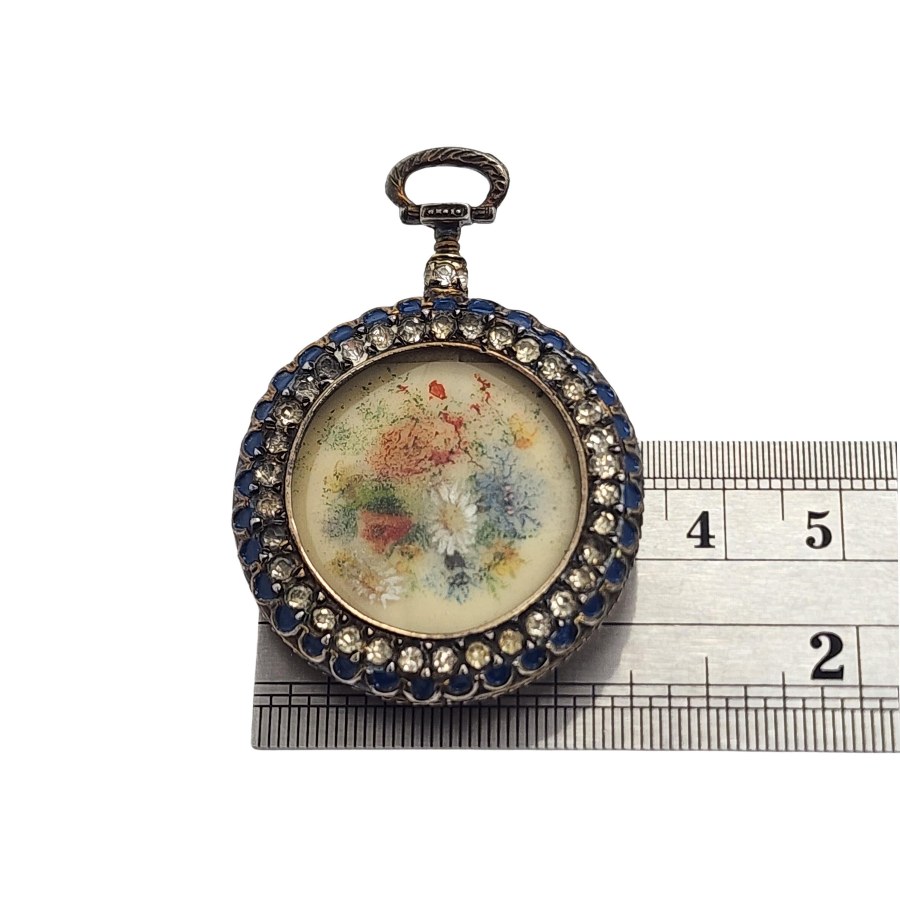 Nettie Rosenstein Or Vermeil Sterling Silver Flower Watch Fob Pin/Brooch 16080 en vente 3