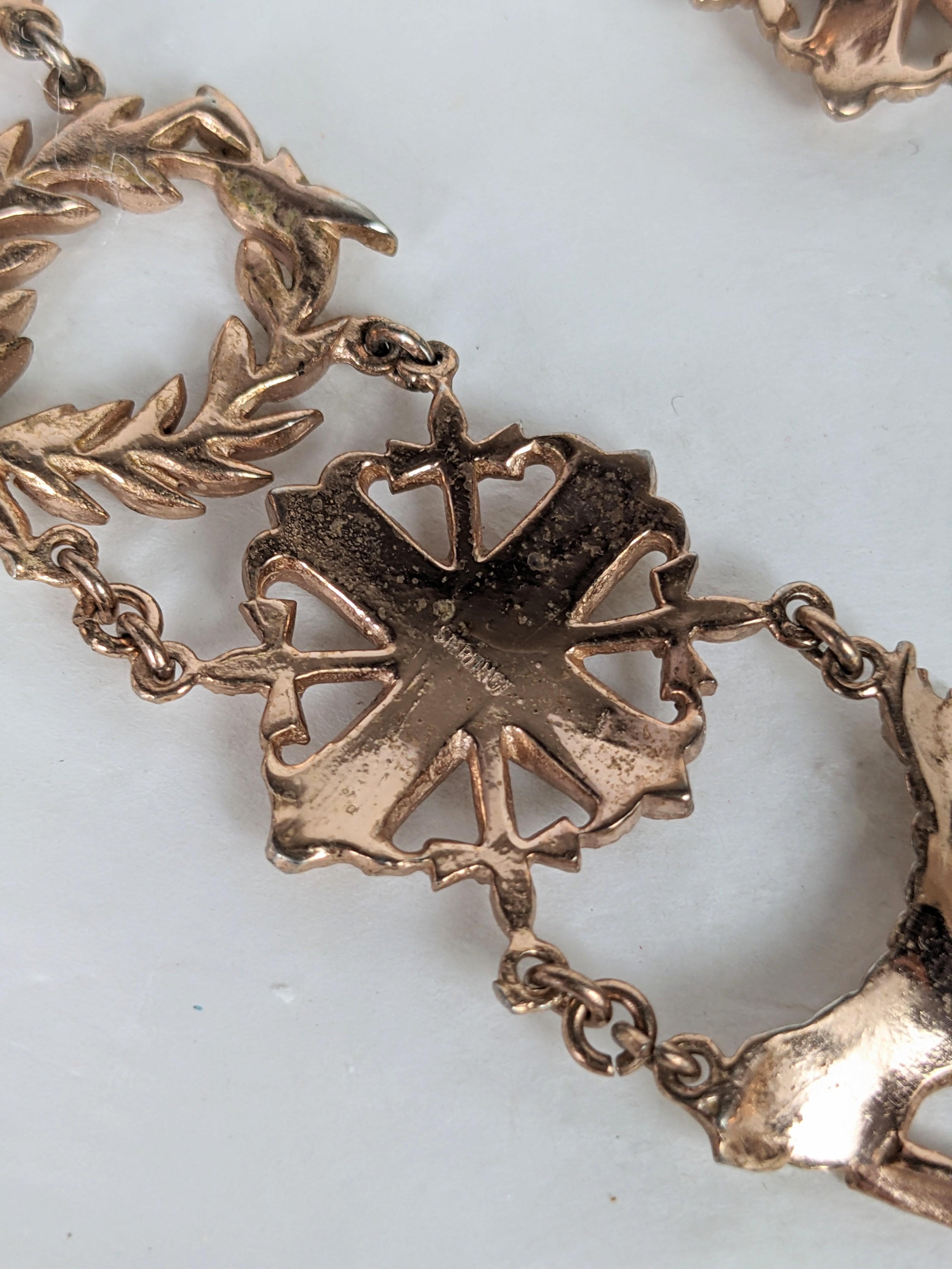 Nettie Rosenstein Sterling Heraldic Roségold Vermeil-Set im Angebot 1