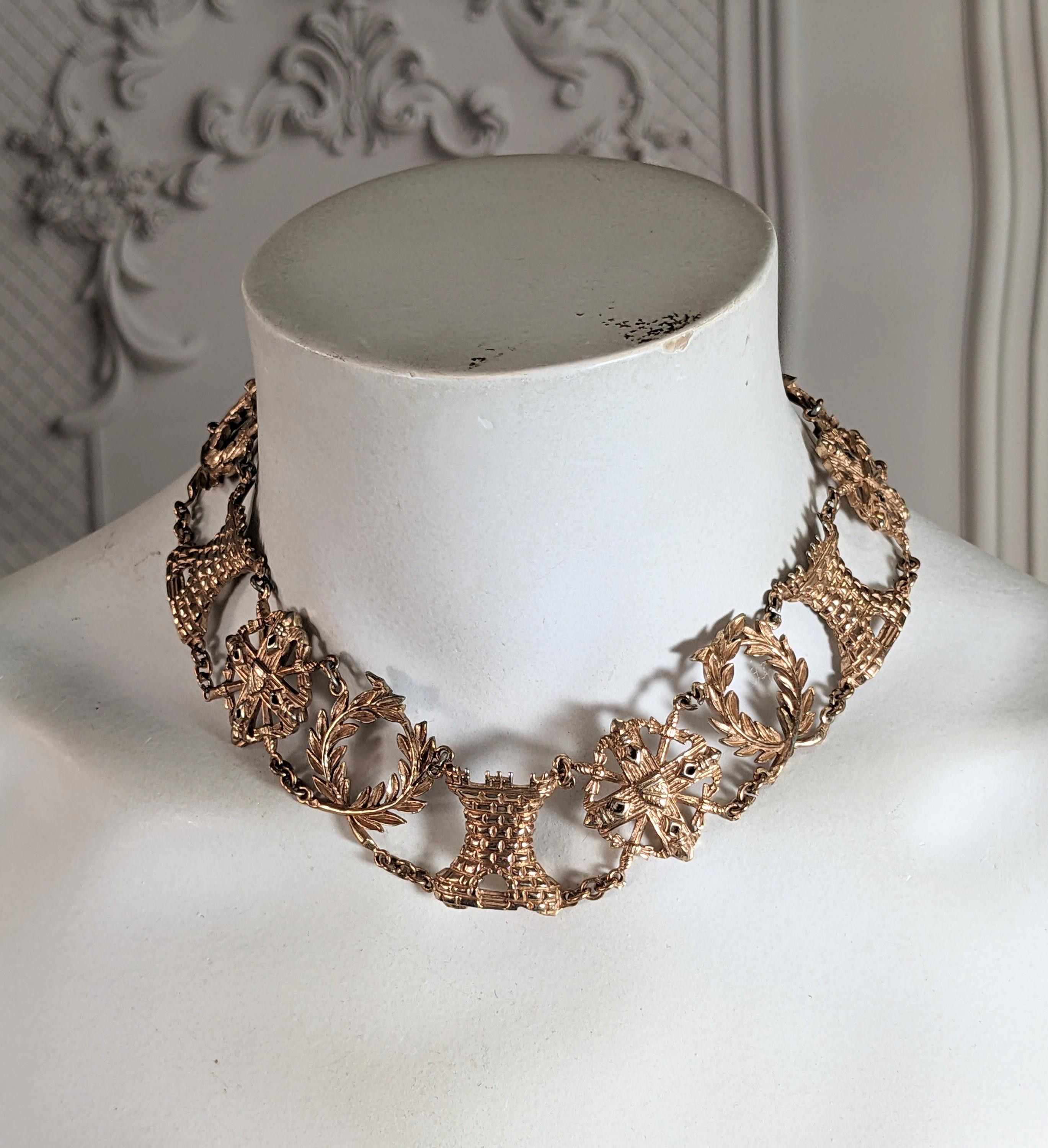 Nettie Rosenstein Sterling Heraldic Roségold Vermeil-Set im Angebot 3