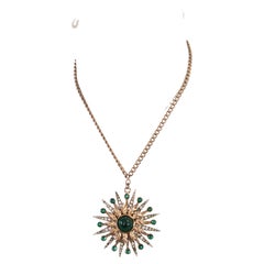 Nettie Rosenstein Vermeil Starburst Pendant