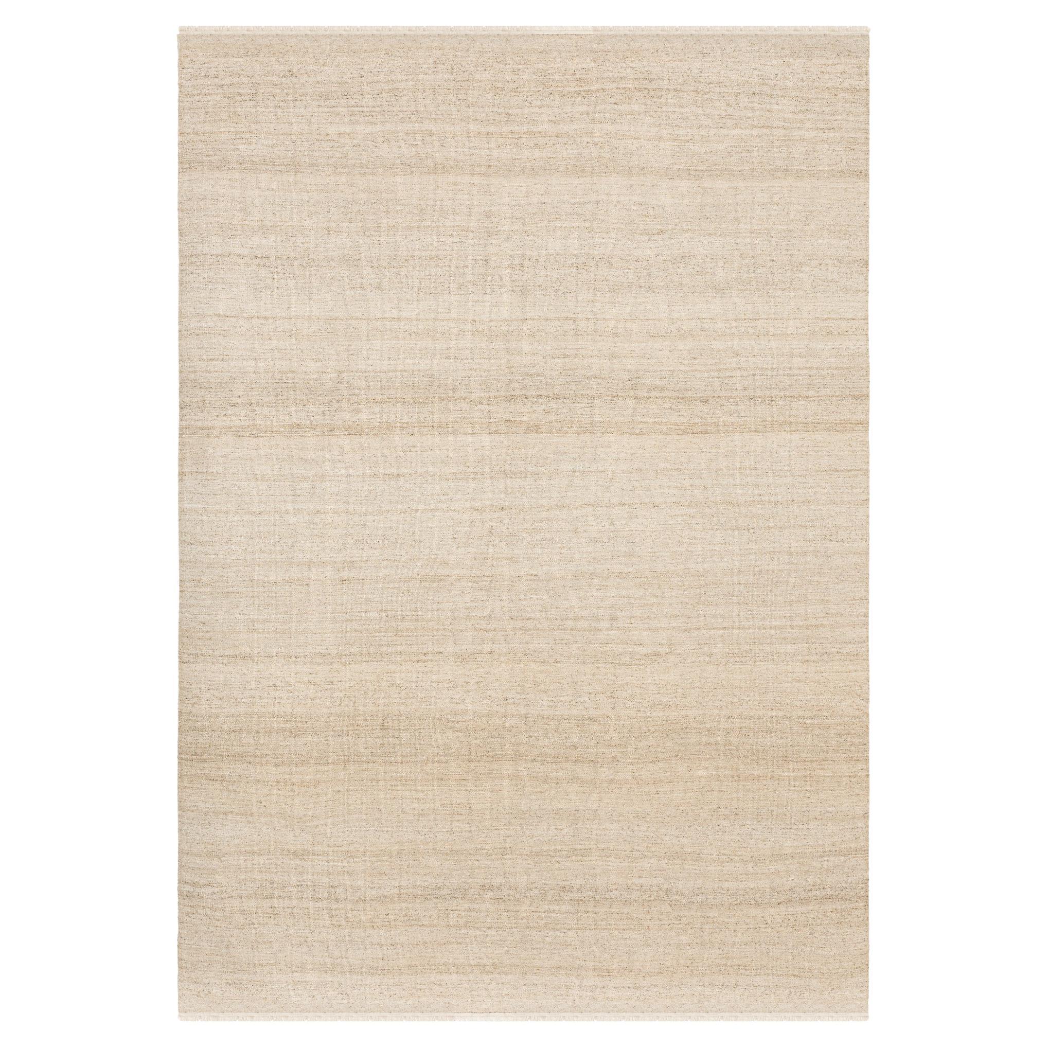 Nettle Dhurrie Natural Undyed Flatweave Rug by Knots Rugs For Sale