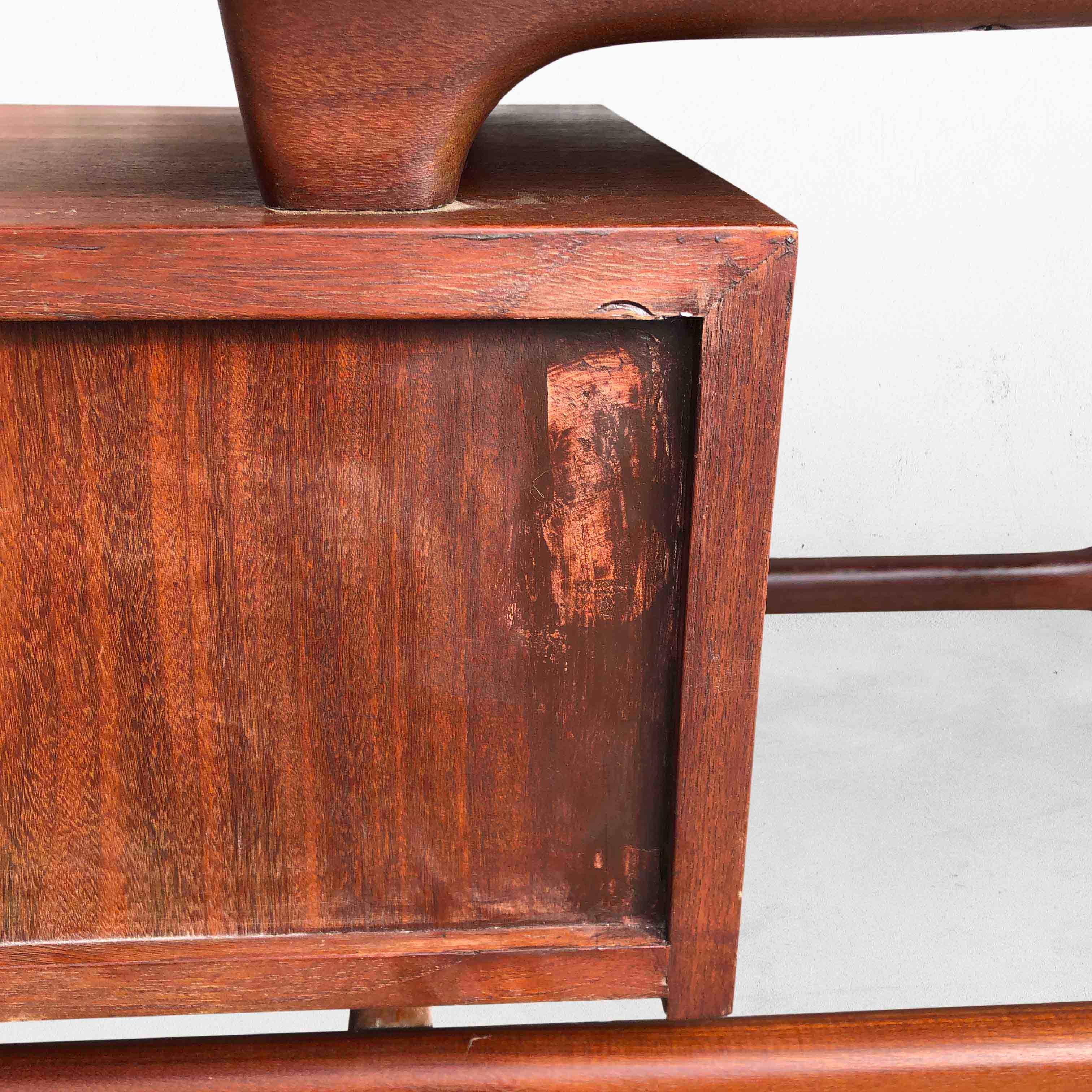 Netty Side Table in Teak by Louis Van Teeffelen for Wébé, Netherlands, 1960s 4