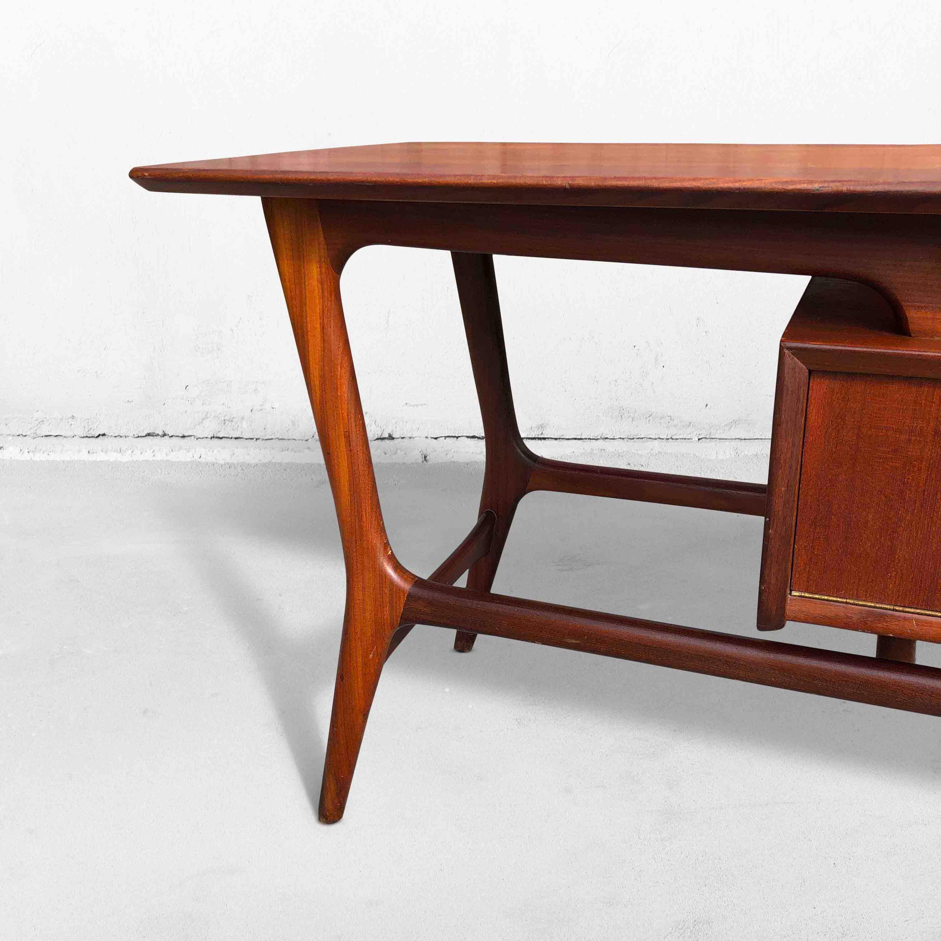 Mid-20th Century Netty Side Table in Teak by Louis Van Teeffelen for Wébé, Netherlands, 1960s