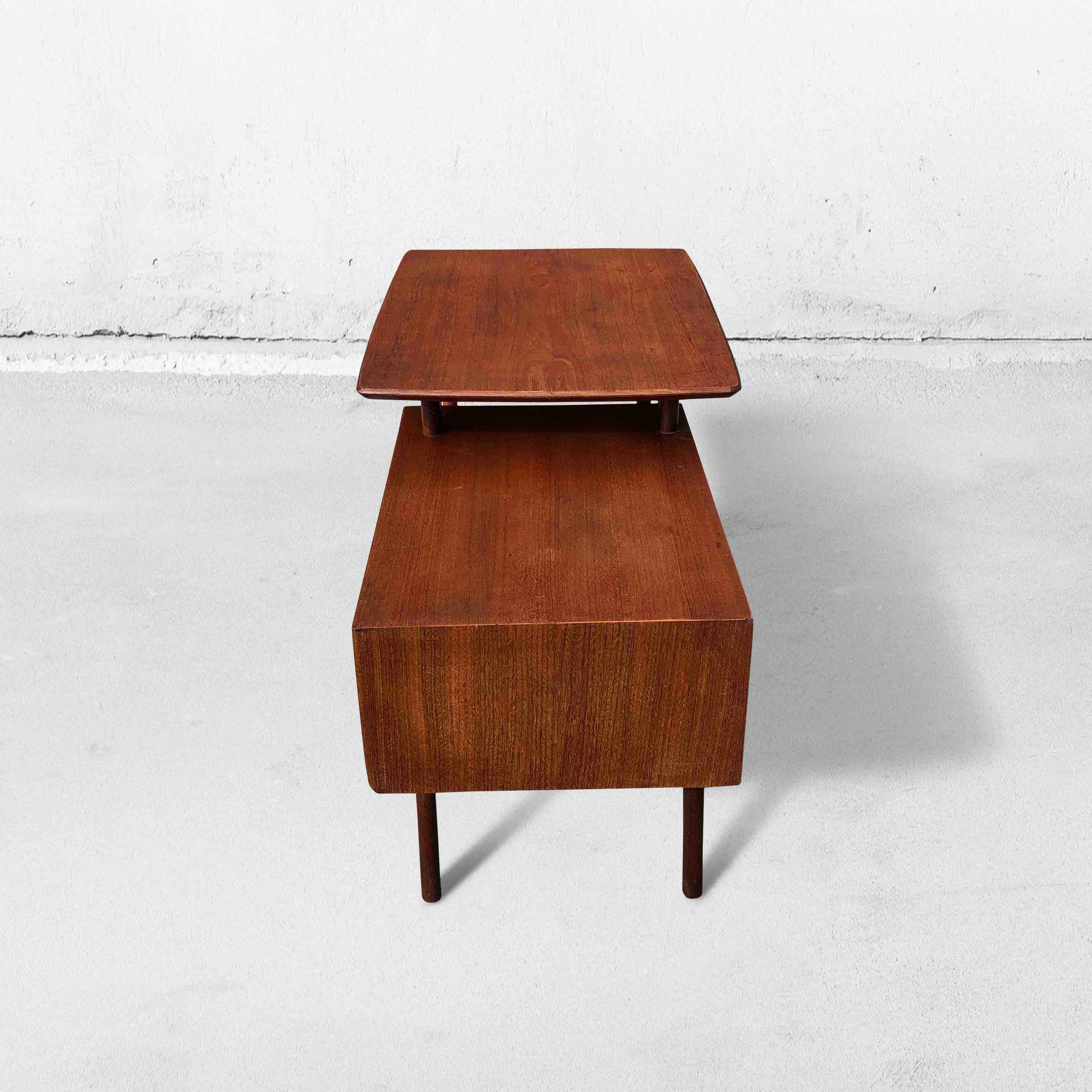 Netty Side Table in Teak by Louis Van Teeffelen for Wébé, Netherlands, 1960s 1