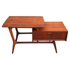 Table d'appoint Netty en teck par Louis Van Teeffelen pour WéBé, Pays-Bas, années 1960