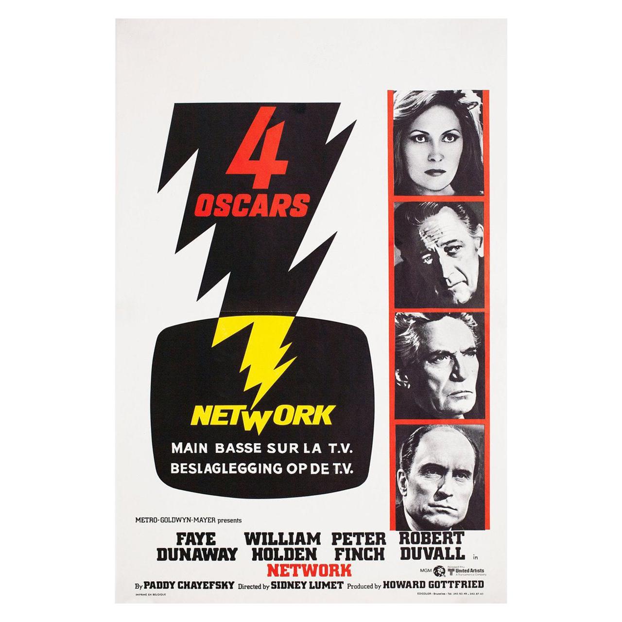 Network 1976 Belgian Film Poster