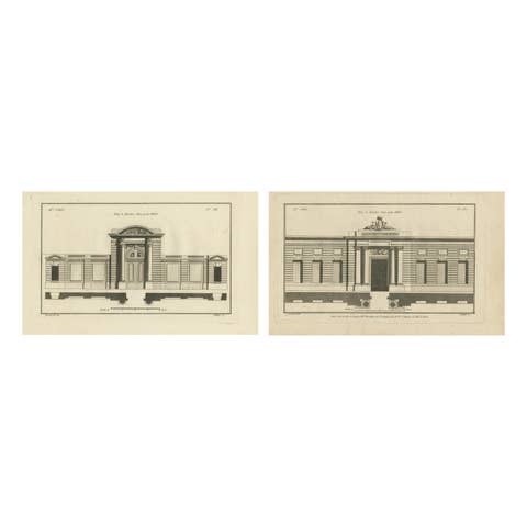 Neufforge's Engraved Gates Design: 18th-Century Designs, circa 1770