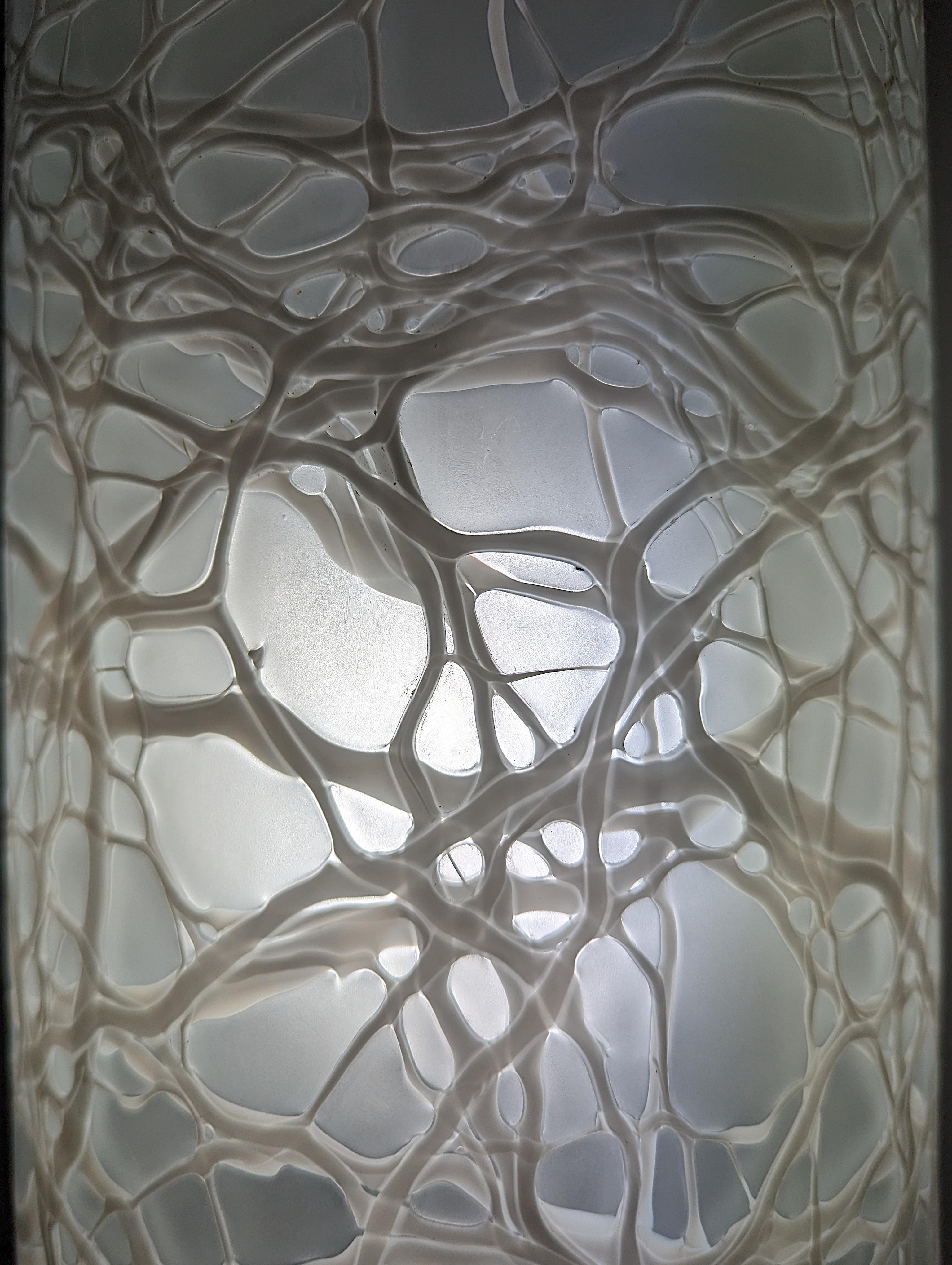 Italian Neuronal Murano Glass Lamp by Angelo Brotto for Esperia, 1970 For Sale