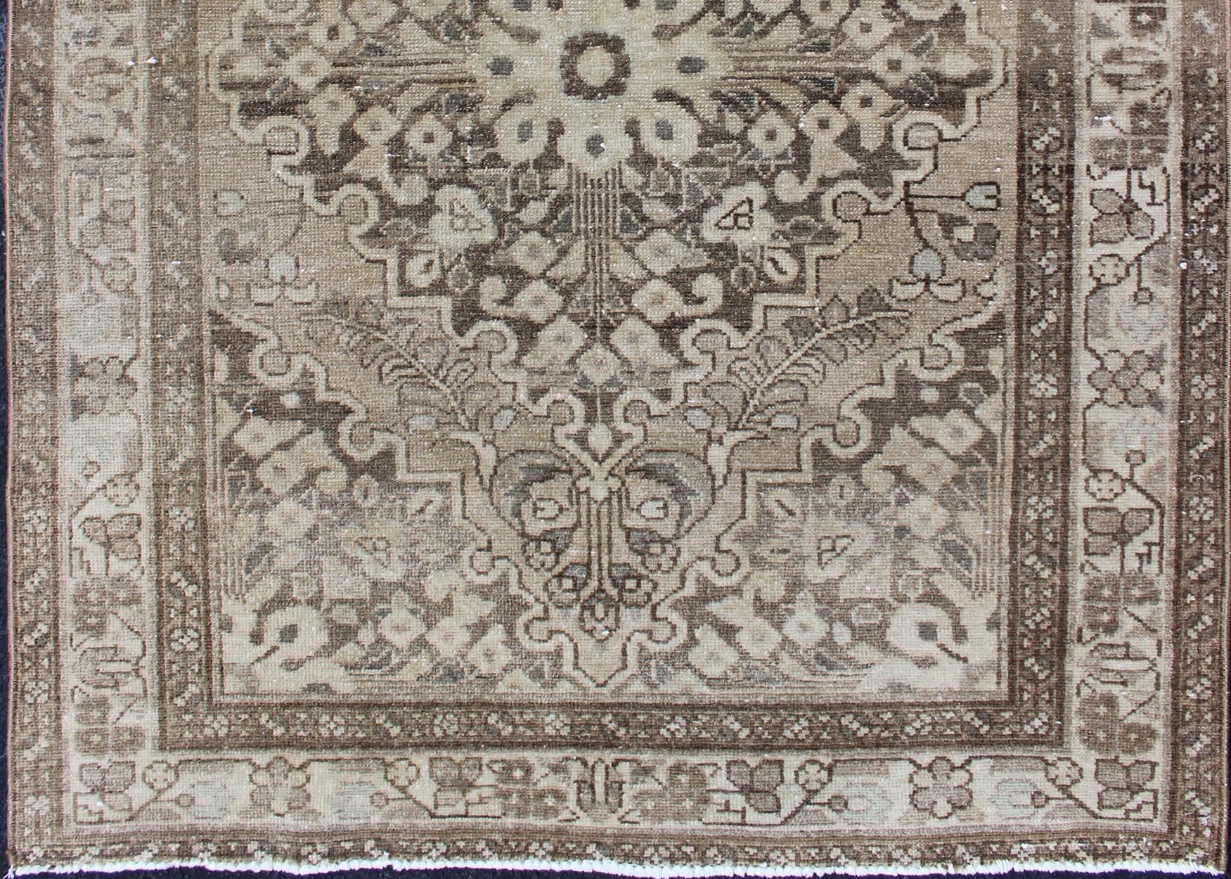 neutral medallion rug