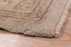 Neutral Antique Turkish Oushak Carpet