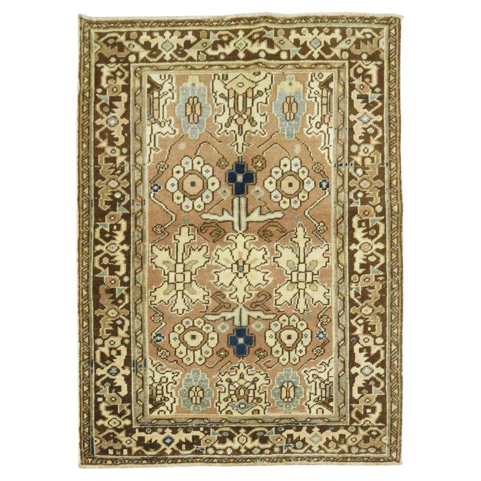 Neutral Deco Rug Art Deco Persian Rug, Wool, Neutral, Brown, Orley Shabahang, 6' x 9 ...