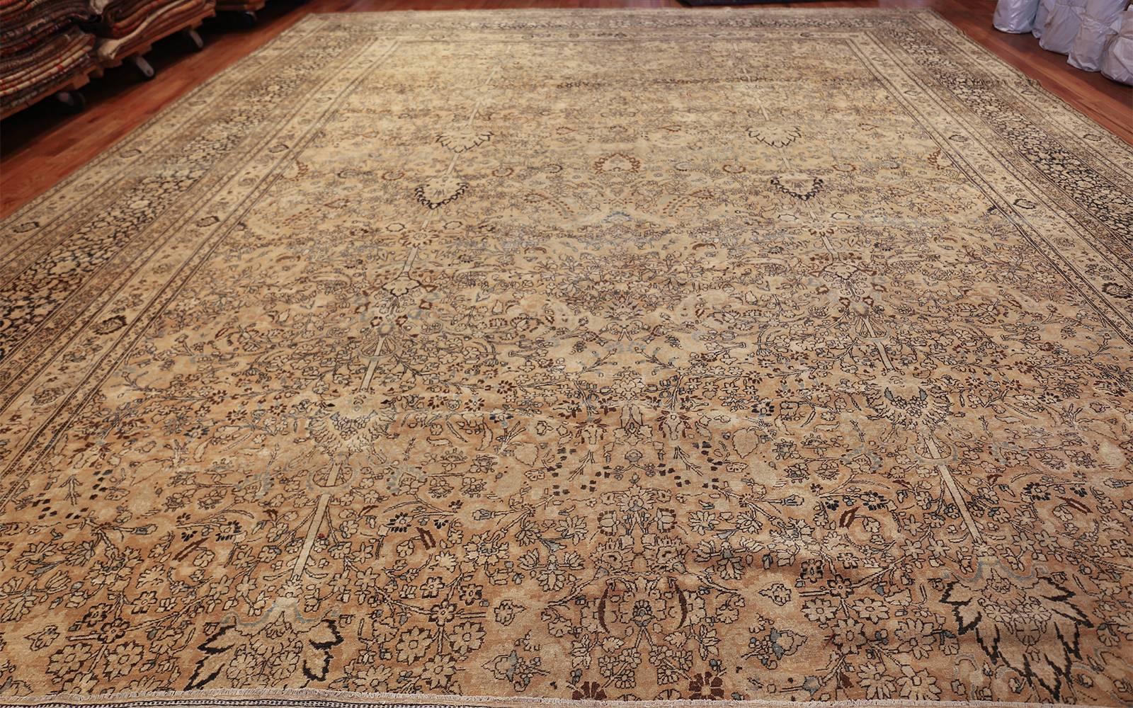 Antique Oversized Persian Tabriz Rug. Size: 15' 9