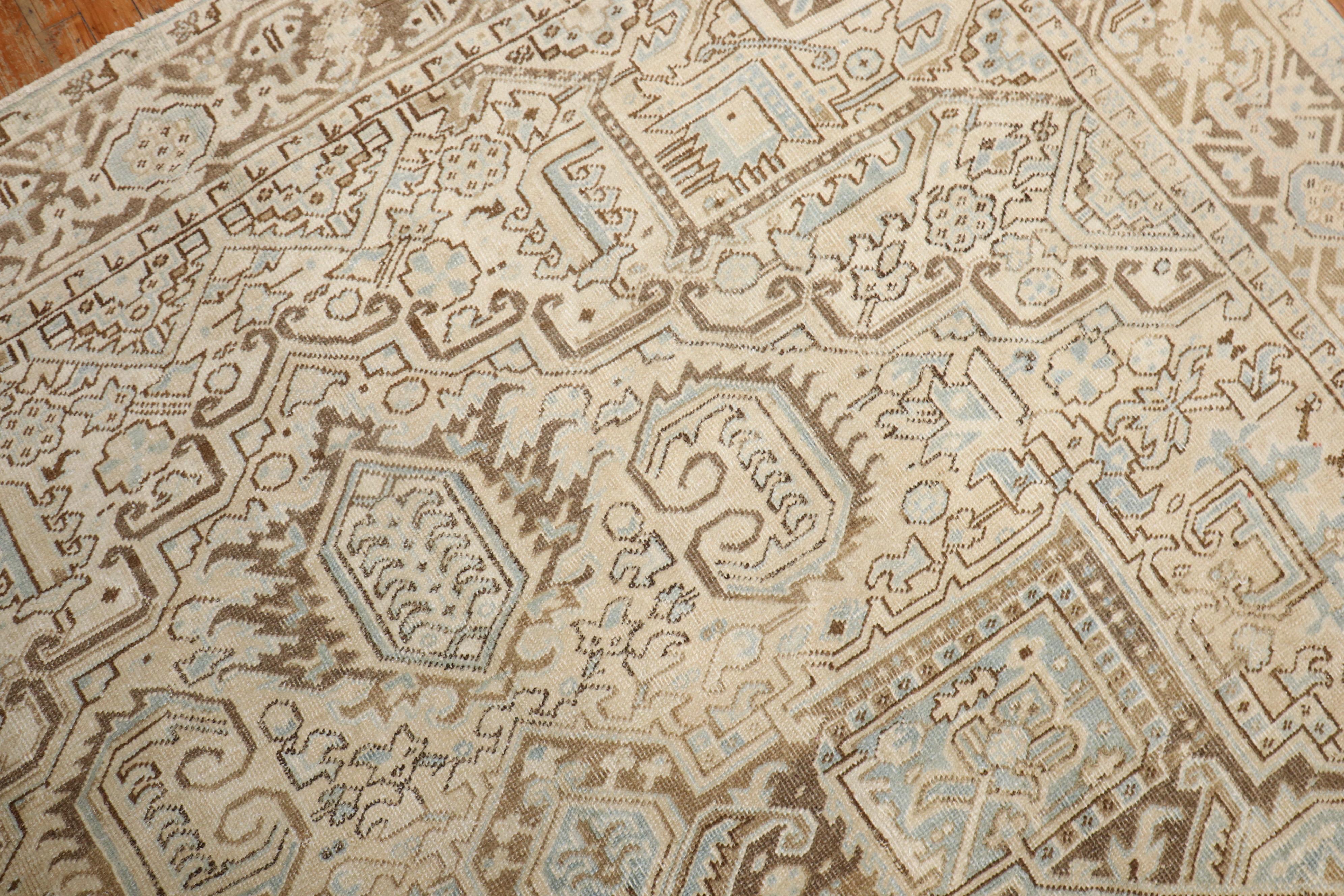 Neutral Heriz Antique Persian Rug For Sale at 1stDibs | neutral persian rug