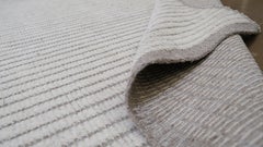Neutral High Low Textured Wool Rug 12'x15'5''