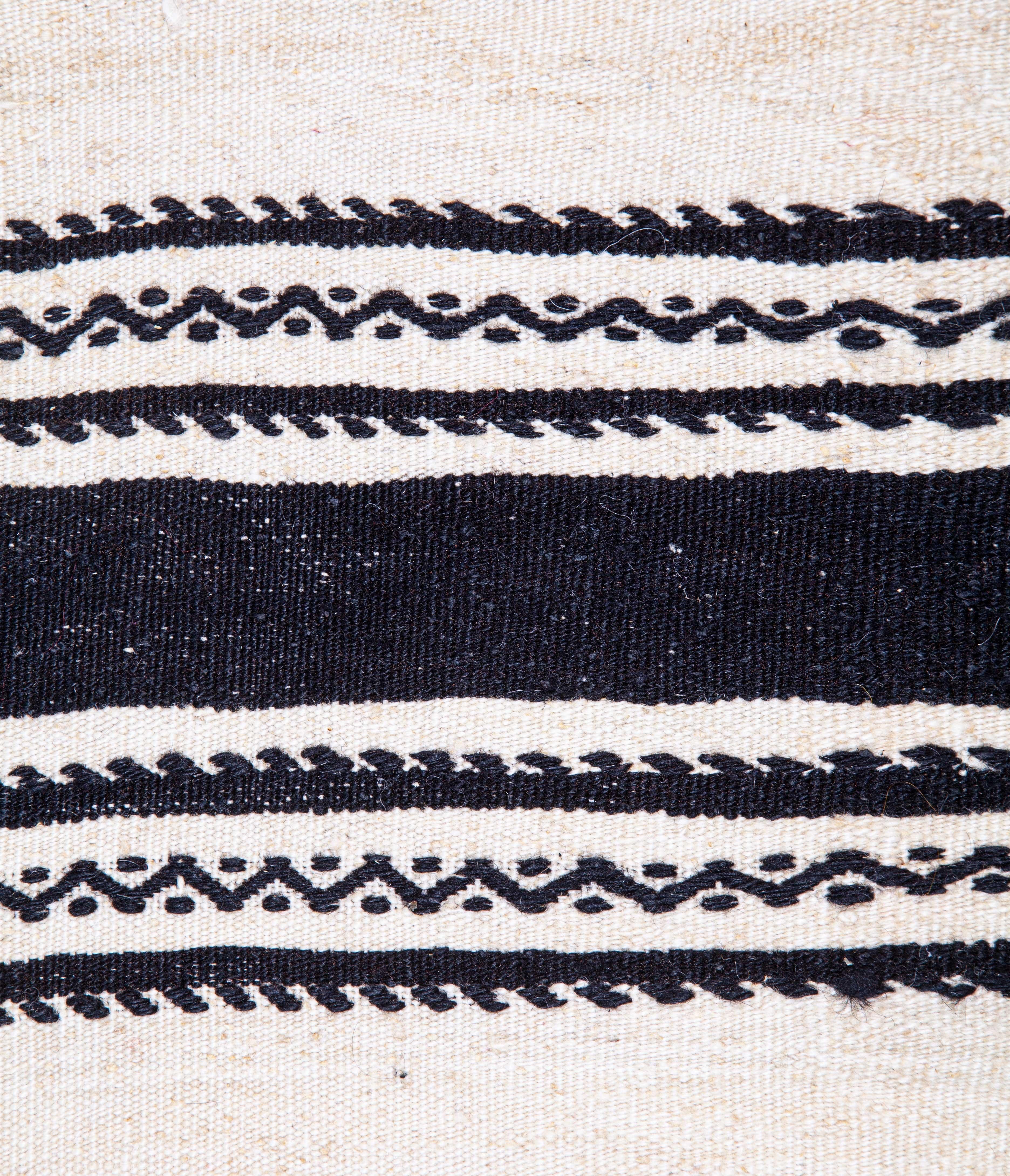 Hand-Woven Neutral Kilim Runner from Central Anatolia, Turkey, 1960s