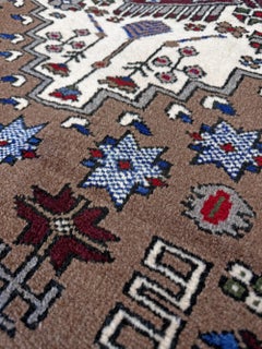 Neutral Konya Turkish Rug • Transitional Tribal Handmade Anatolian Rug (6x9)