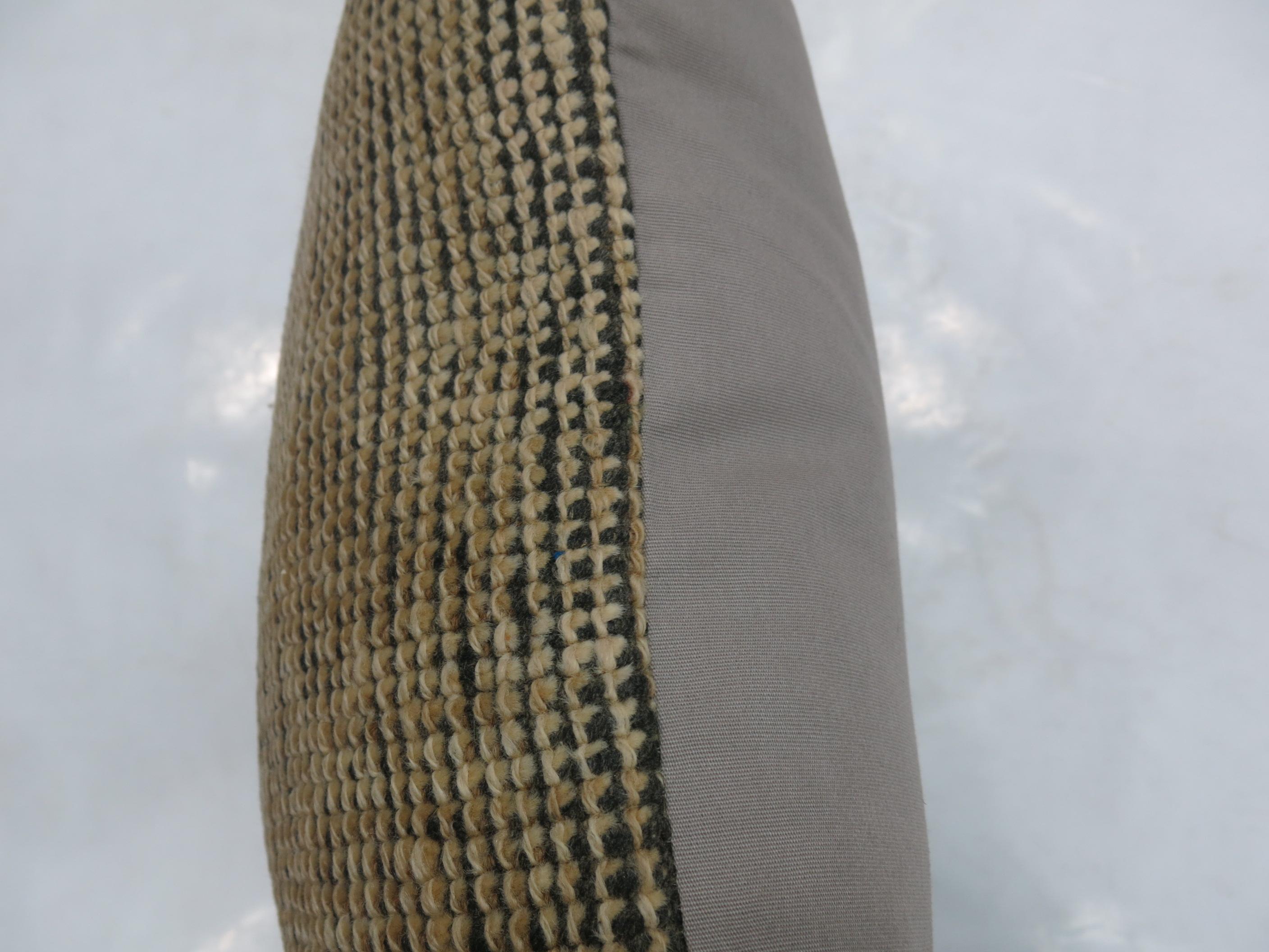 Modern Neutral Moroccan Rug Pillow For Sale