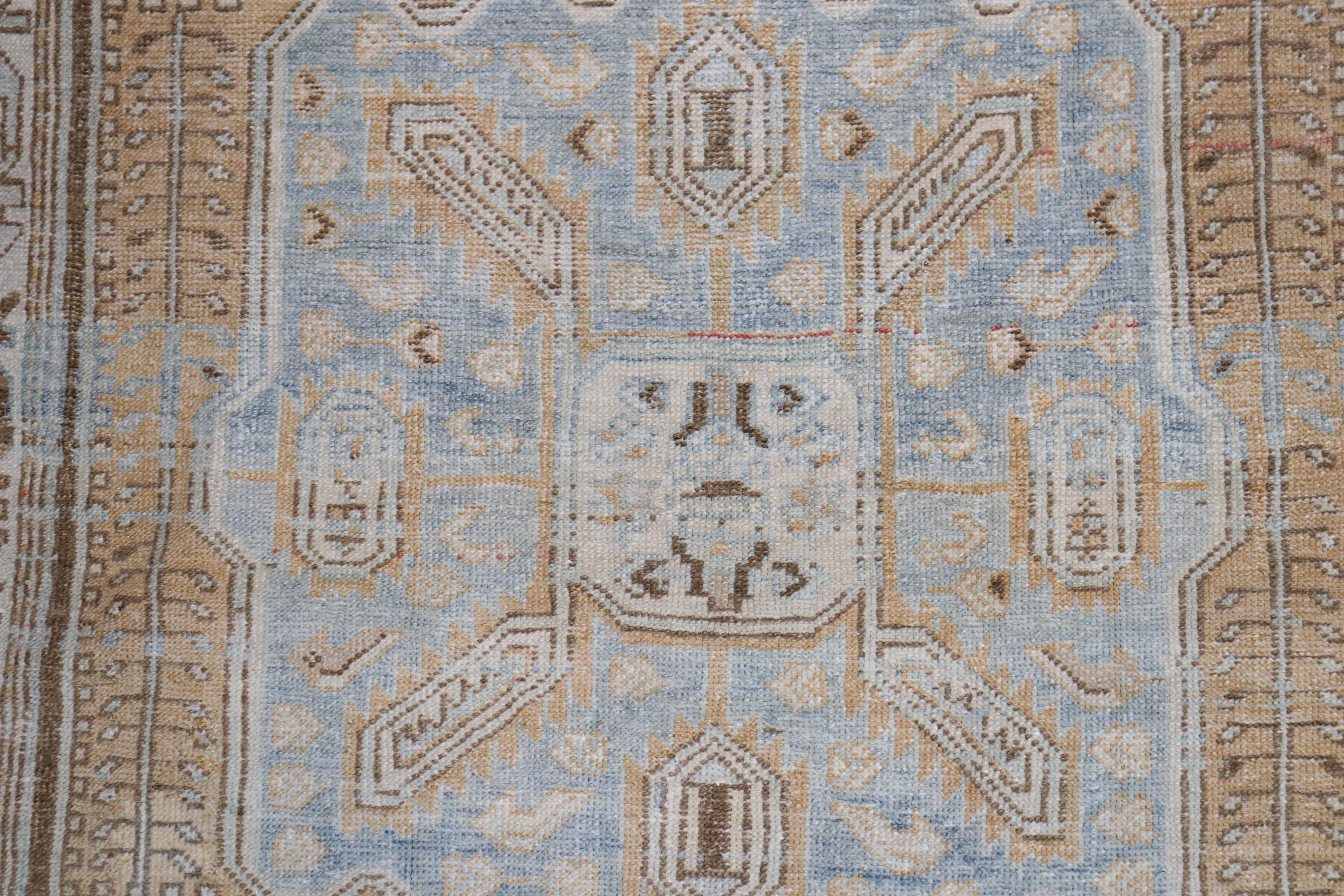Country Neutral Persian Accent Size Vintage Rug