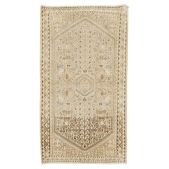 Neutral Persian Small Mini Rug