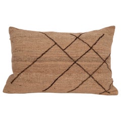 Neutral Pillow Case Made from a Vintage Wool Cover, Mid 20th C