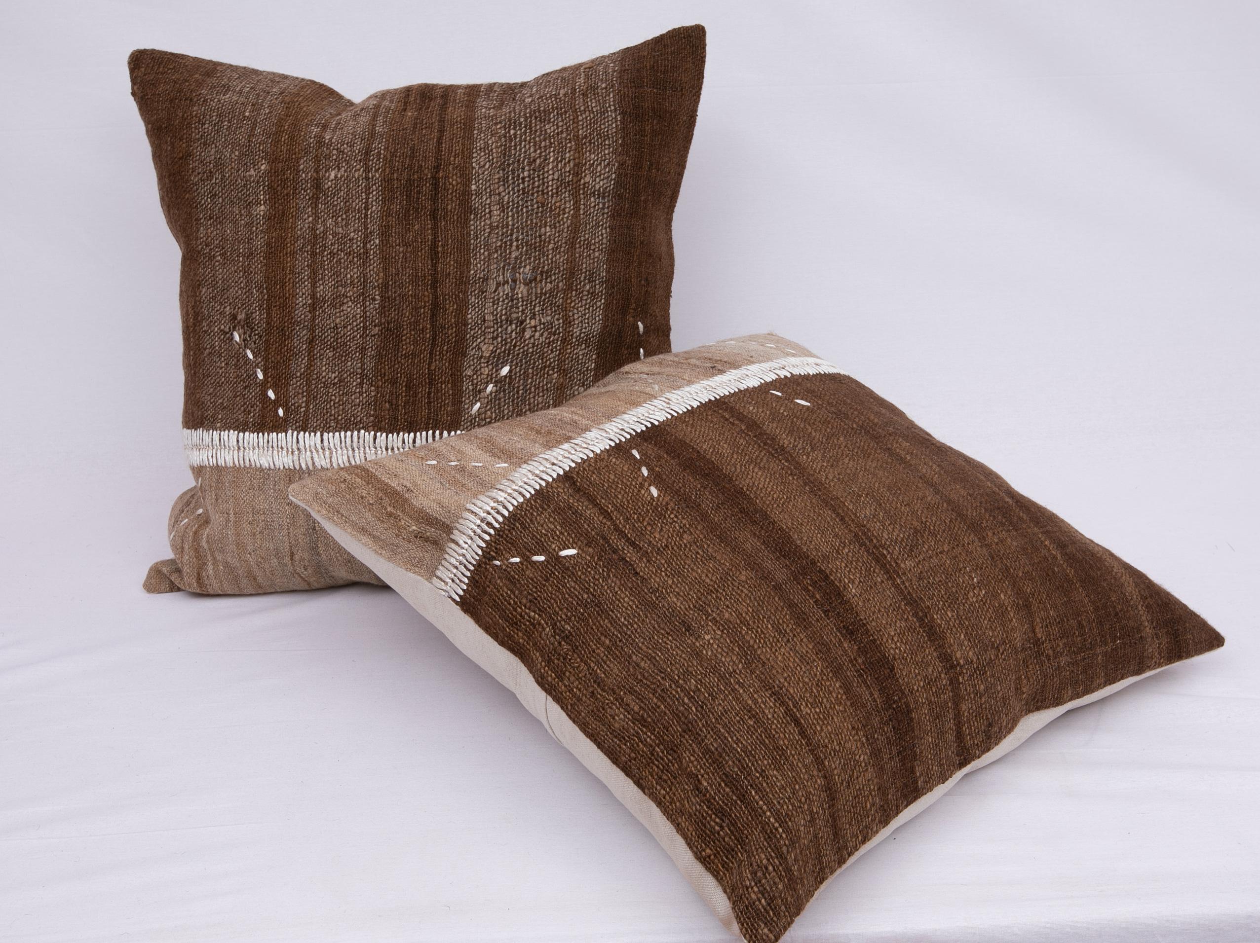 Neutral Pillowcases Made from an Anatolian Vintage Cover, Mid-20th Century In Good Condition In Istanbul, TR