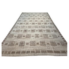 Neutraler, geometrischer marokkanischer Design-Teppich
