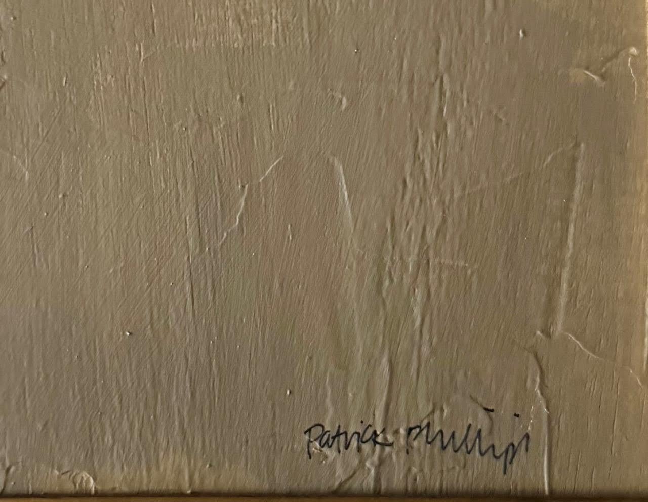 Neutrale Töne mit schwarzer Acrylmalerei des Künstlers Patrick Phillips, U.S.A. im Zustand „Neu“ im Angebot in New York, NY