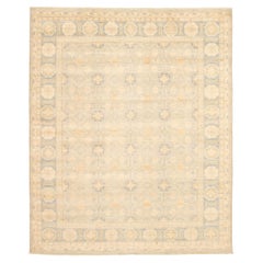Neutral Transitional Wool Persian Khotan Carpet, 8' x 10'
