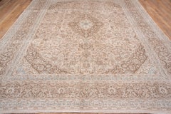Neutral Turkish Sivas Carpet, circa 1940s