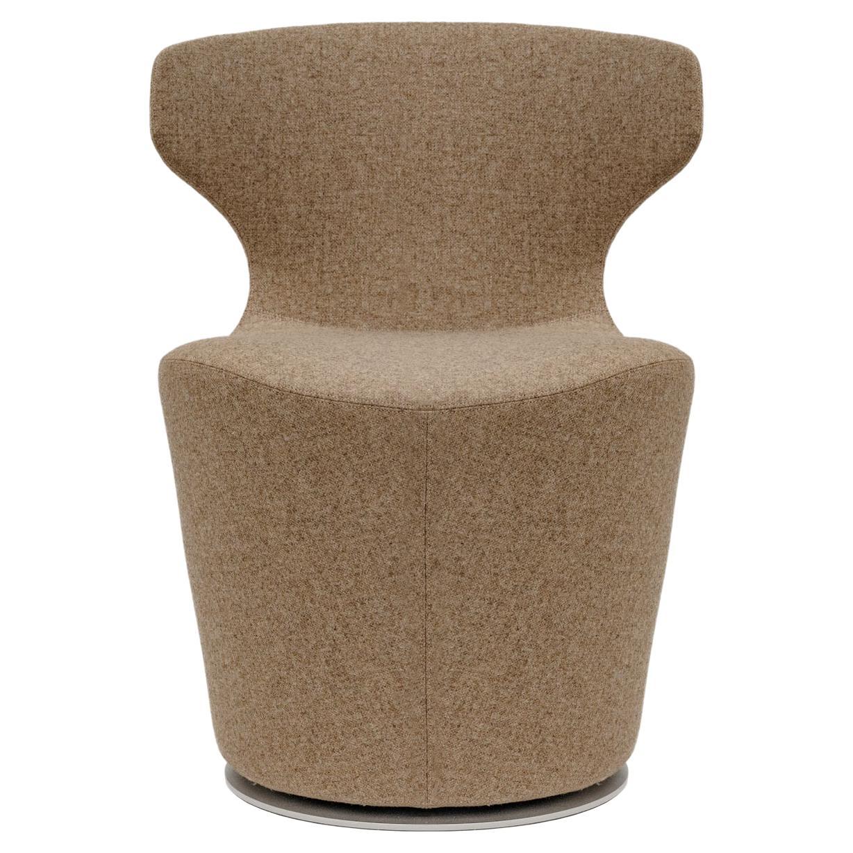 Neutral Upholstered Swivel Mini Papilio Armchair by B&B Italia - Available Now For Sale