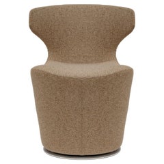 Neutral Upholstered Swivel Mini Papilio Armchair by B&B Italia - Available Now
