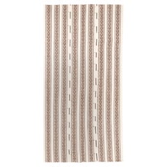 Neutral Wool Kilim runner, Central Anatolia, Turkey Mid 20th Century.