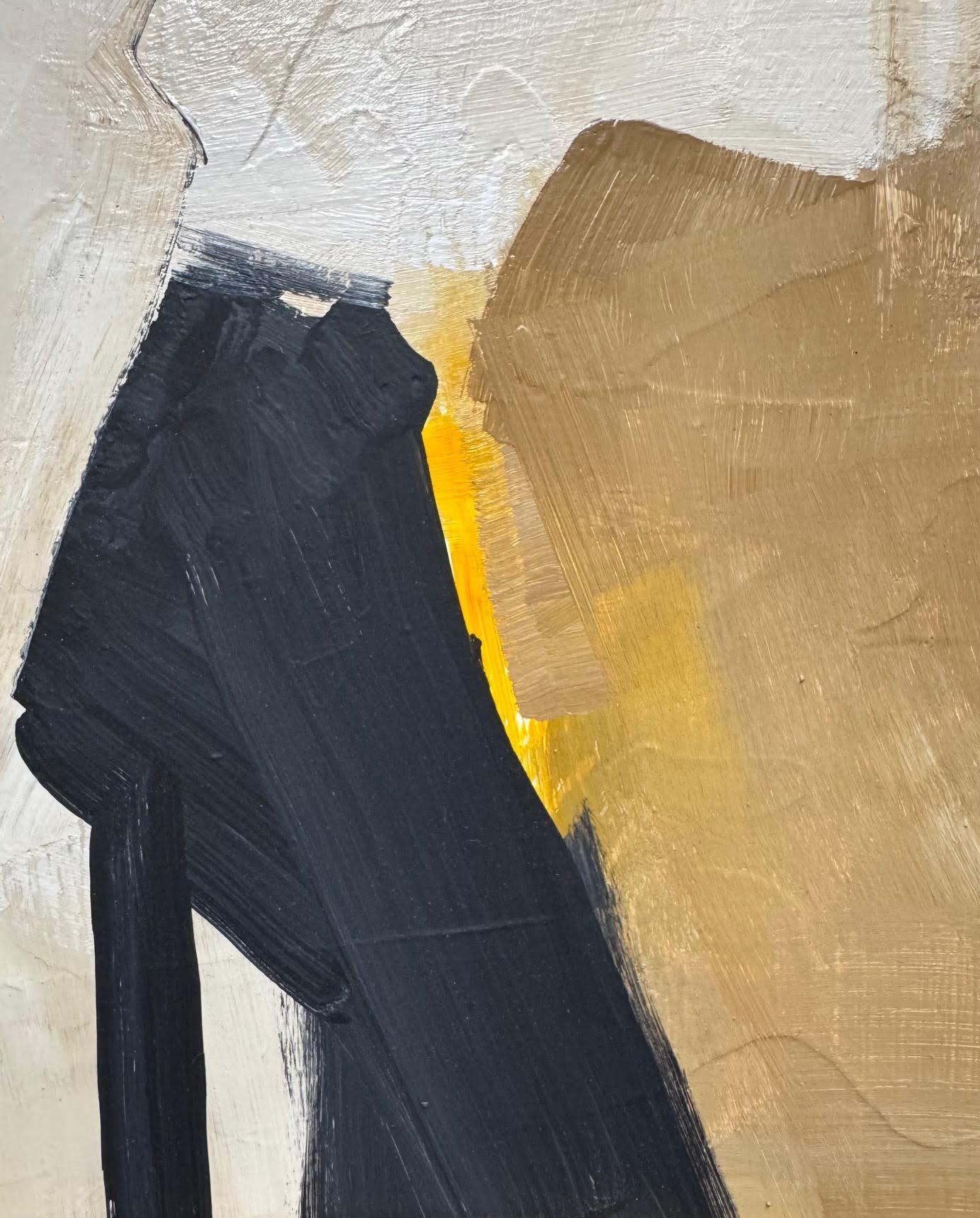 Pittura neutra con schegge gialle dell'artista Patrick Phillips, Stati Uniti d'America. In condizioni Nuovo in vendita a New York, NY