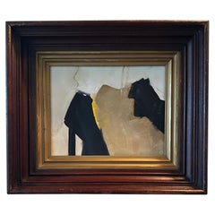 Neutrals With Yellow Sliver Painting By Artist Patrick Phillips, U.S.A.