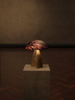 Neutrino Matte Leopard And Bronze Table Lamp by Studio Brocky