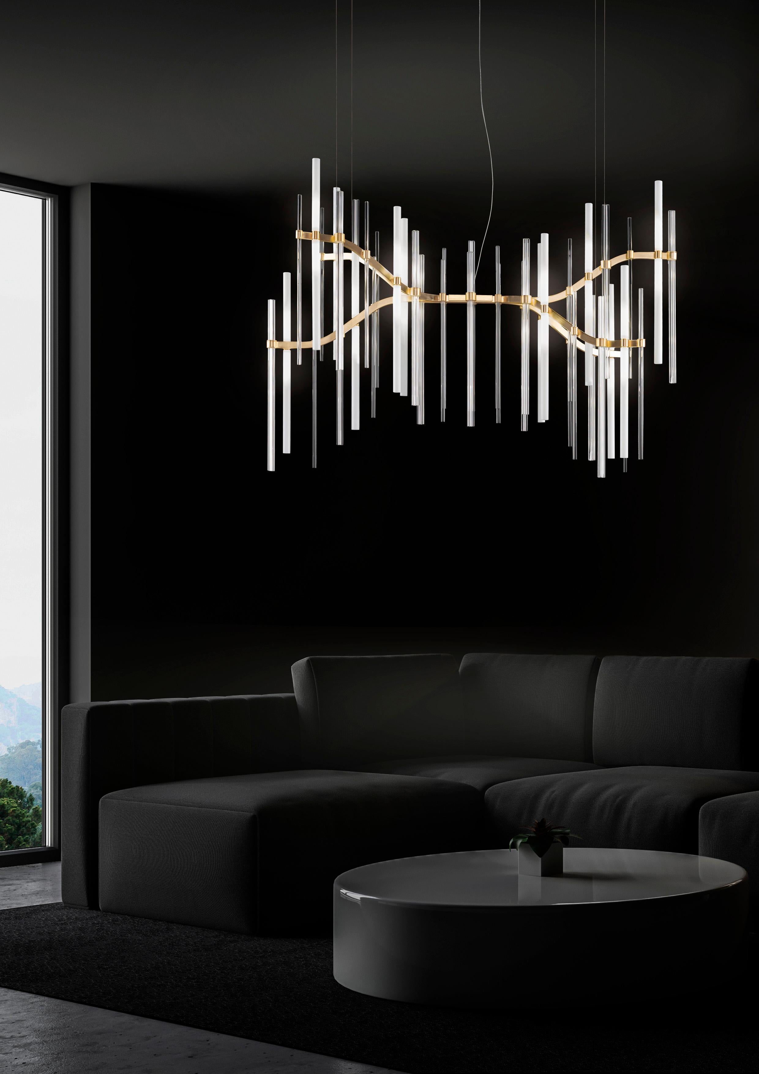 Post-Modern Neva A6 Pendant Lamp by Euroluce Lampadari For Sale